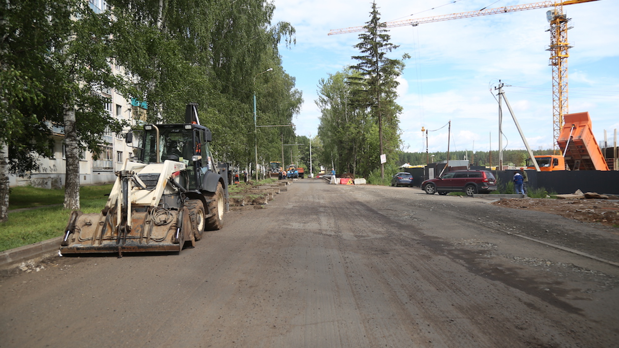 В Ижевске началось расширение улицы Тарасова