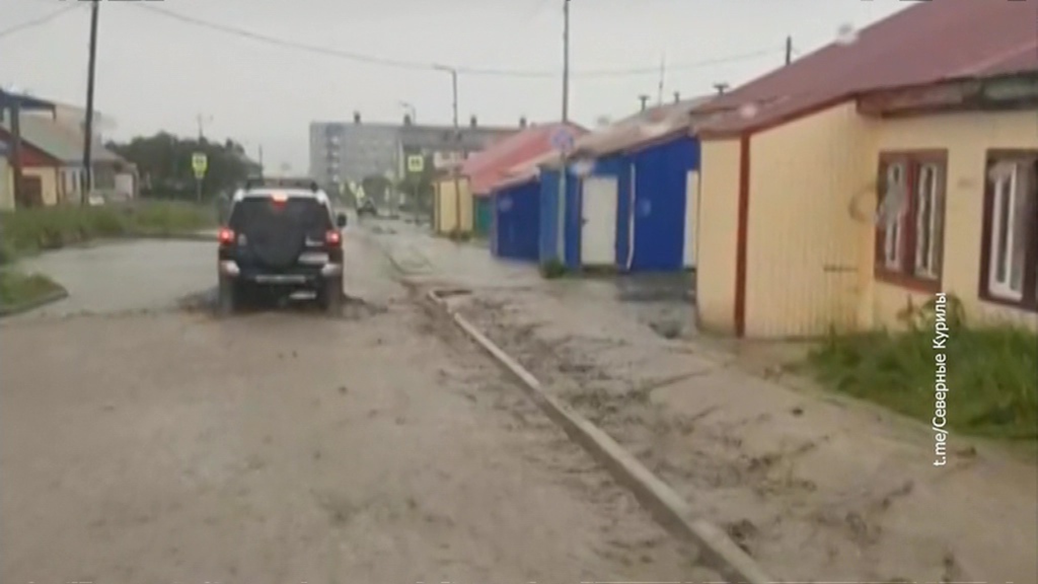 В Северо-Курильске введен режим ЧС из-за подтоплений