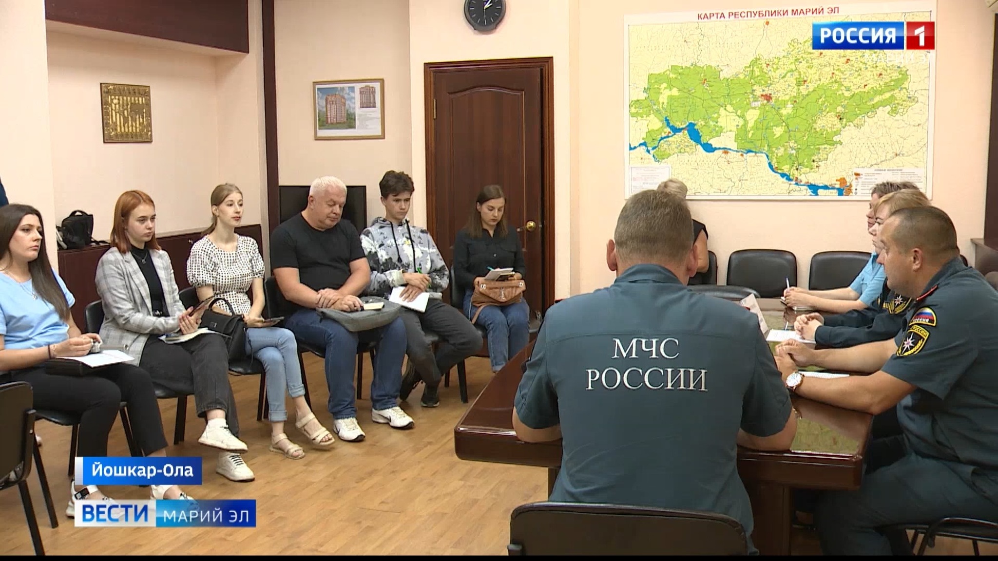 Вопросы безопасности в лесах и на воде обсуждали на пресс-конференции в  ГУ МЧС России по Марий Эл