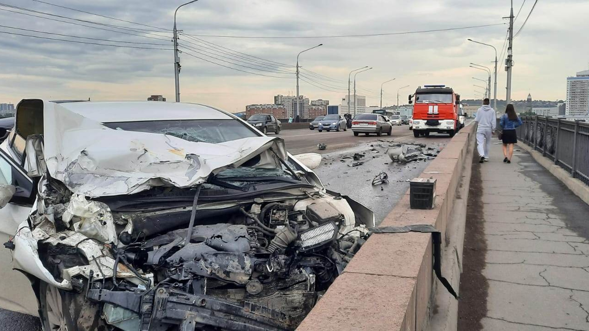 В Красноярске произошло массовое ДТП