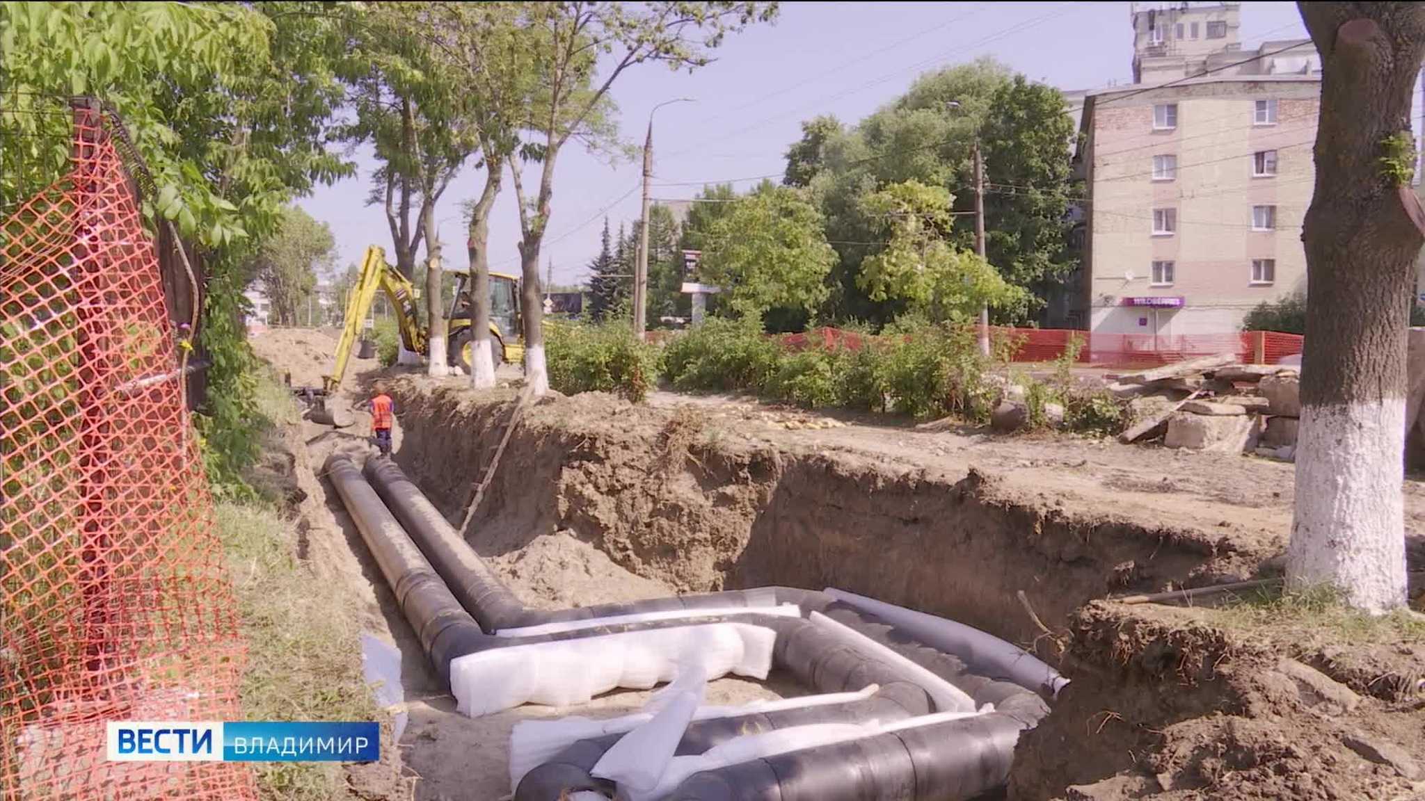 Во Владимире перекладывают 23 километра теплосетей