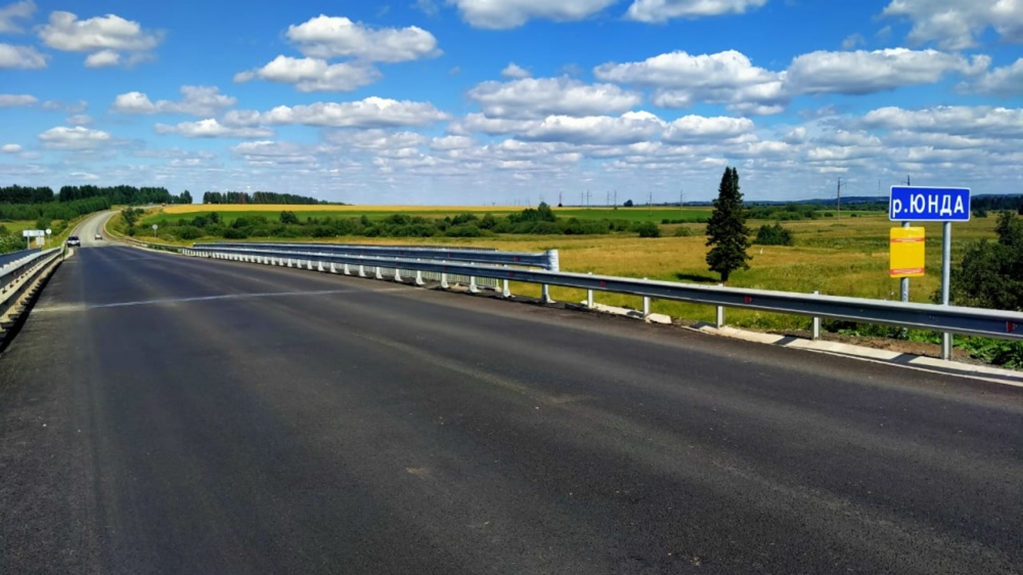 Ремонт моста через реку Юнда завершили в Удмуртии
