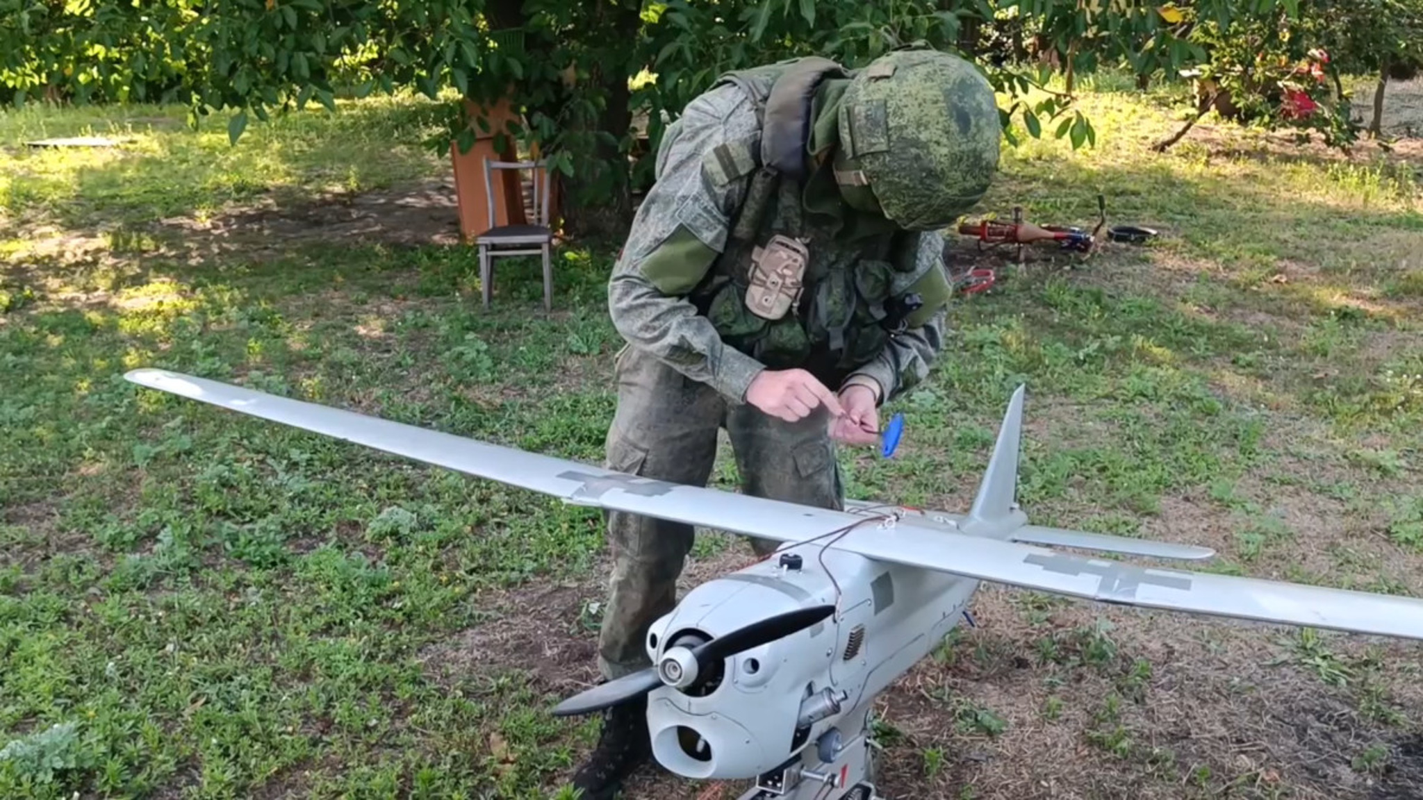 Минобороны показало кадры применения беспилоников "Орлан-10"