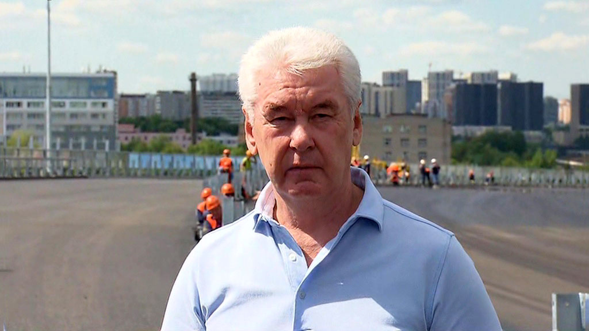 Собянин осмотрел участок Московского скоростного диаметра