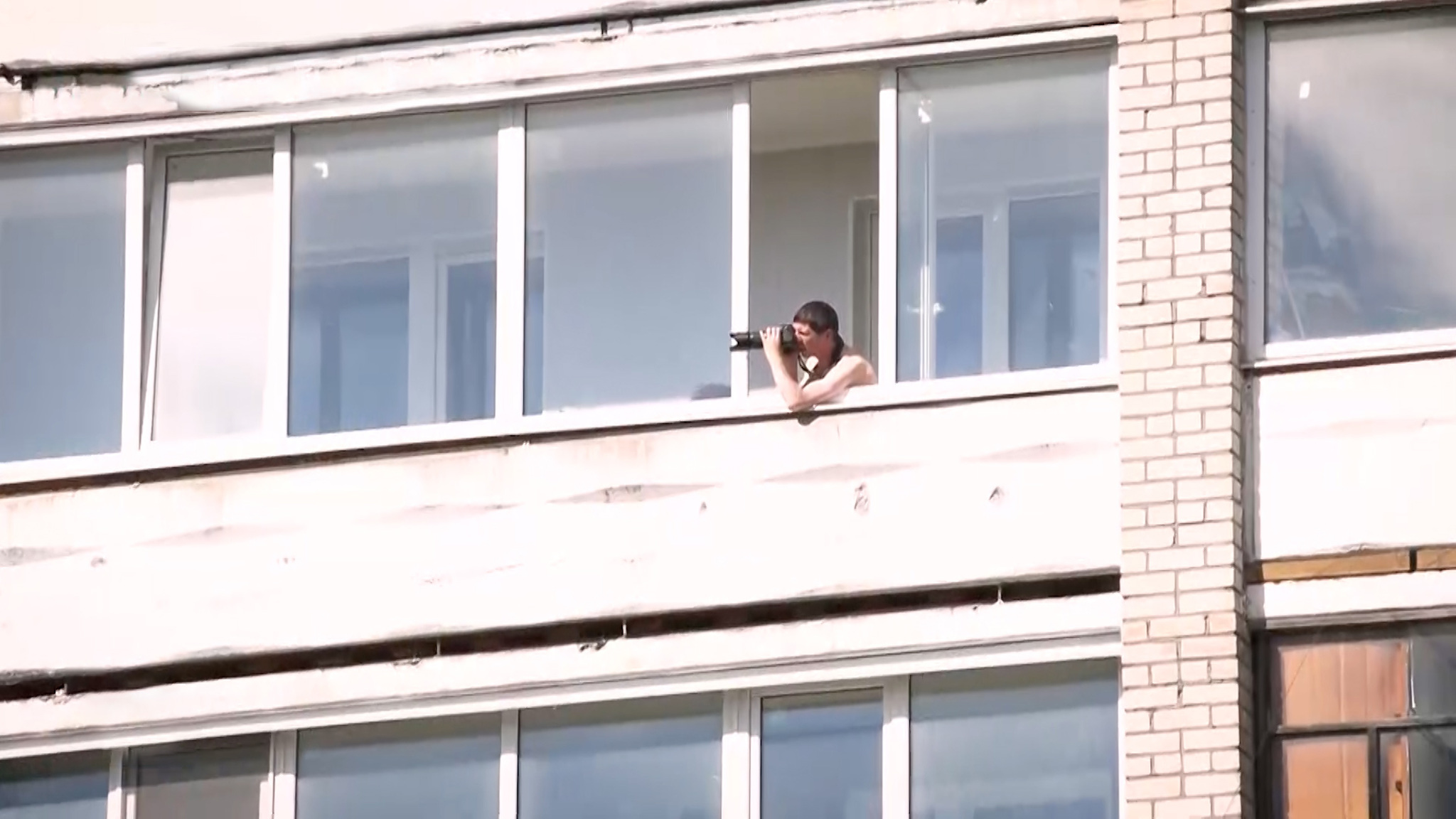 Открытие моста в Череповце фотографировали с балконов