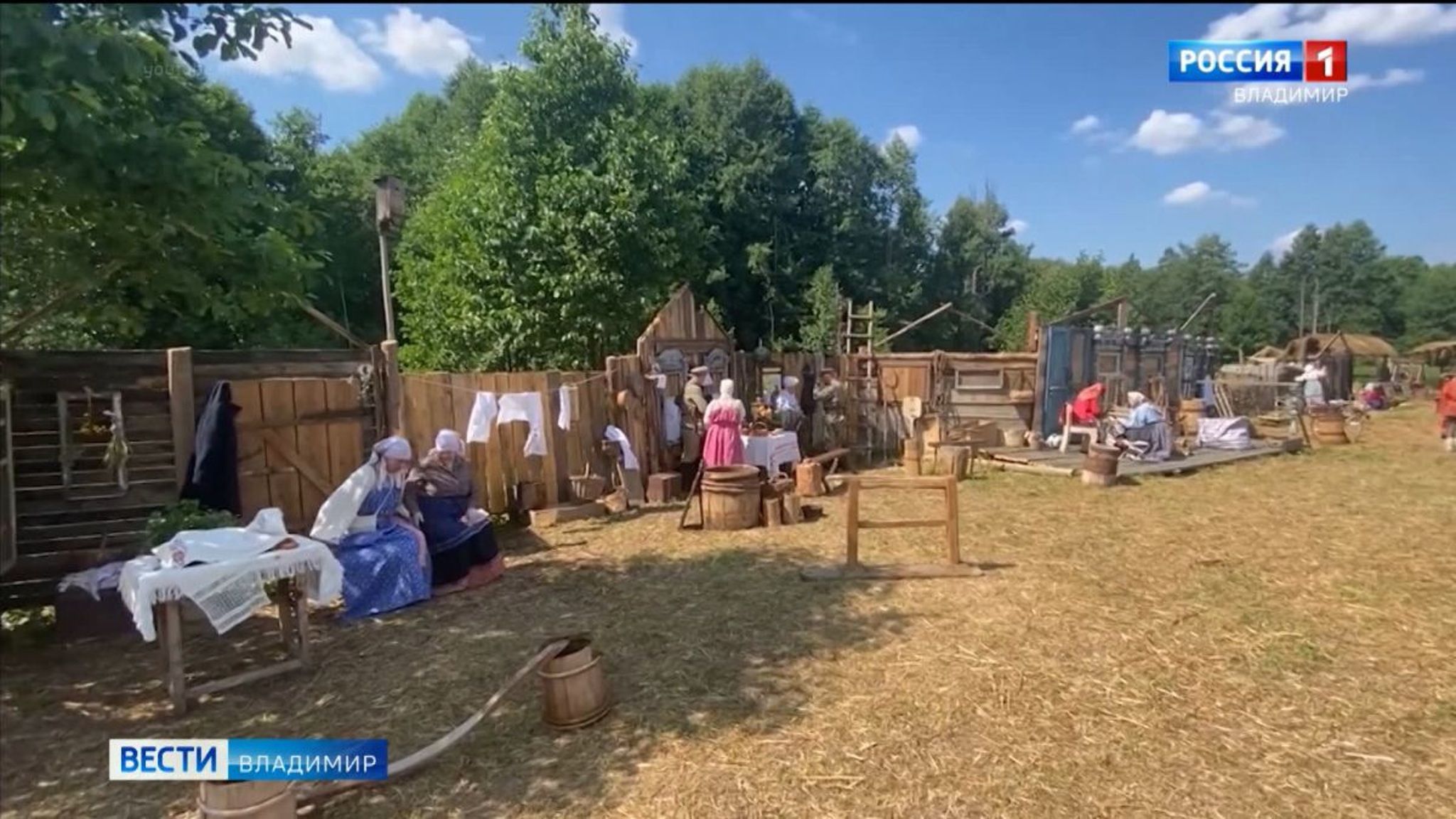 В Ковровском районе воссоздали деревню начала ХХ века