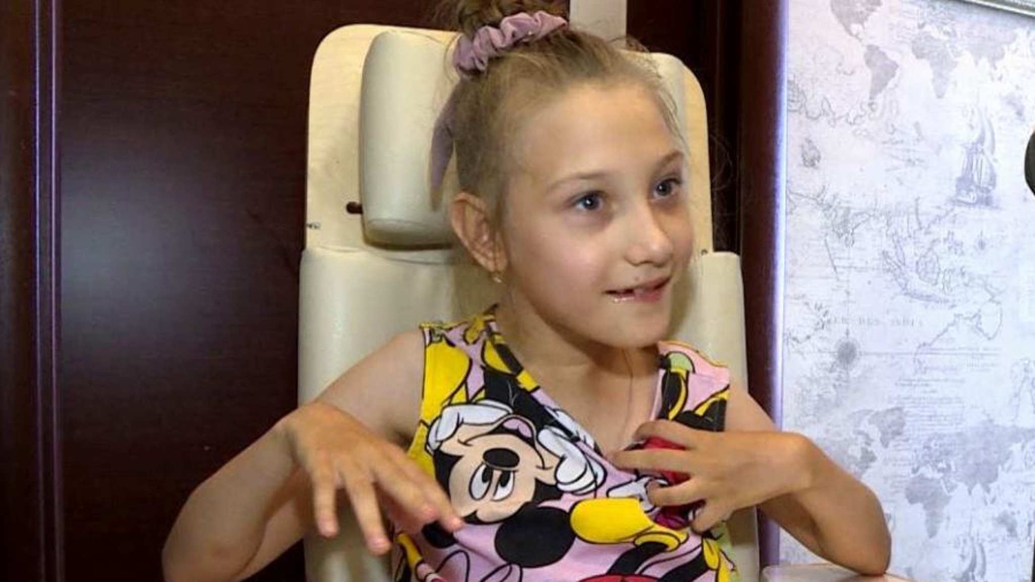 Сегодня кресло для купания подарили 9-летней Ульяне Соколовой из Архангельска