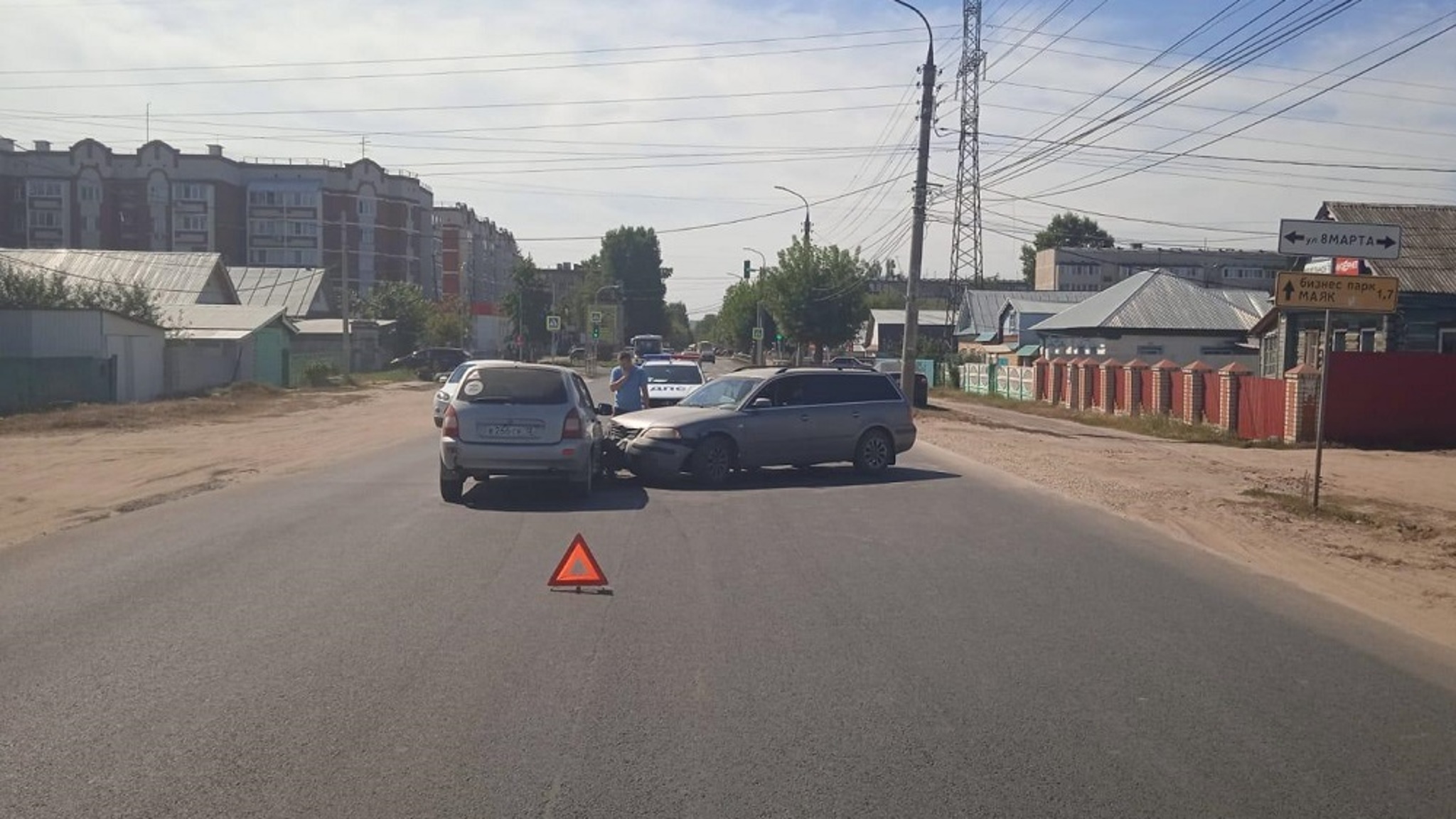 При столкновении двух машин в Волжске пострадала 32-летняя пассажирка