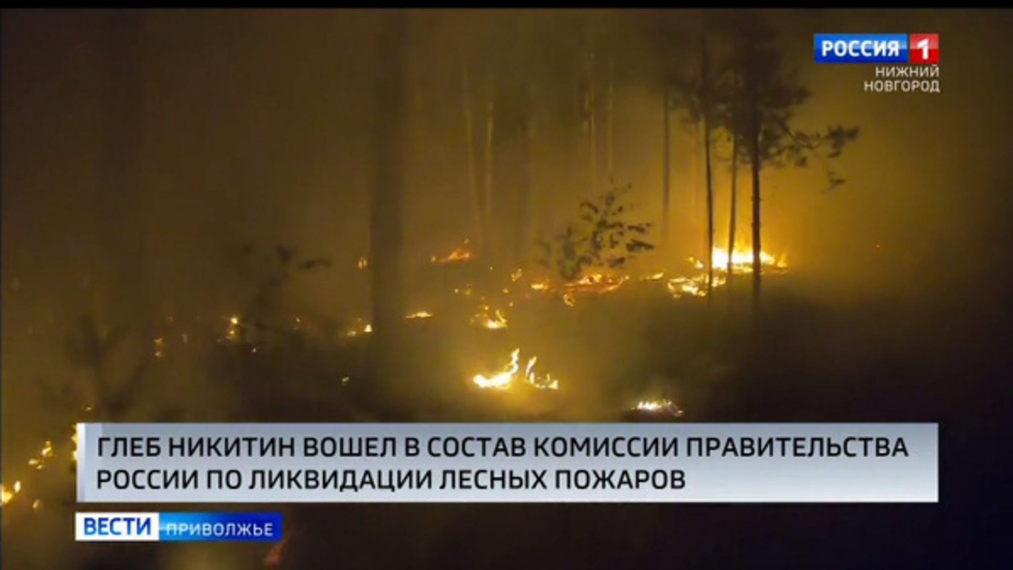 Глеб Никитин вошел в состав правительственной комиссии по ликвидации лесных пожаров