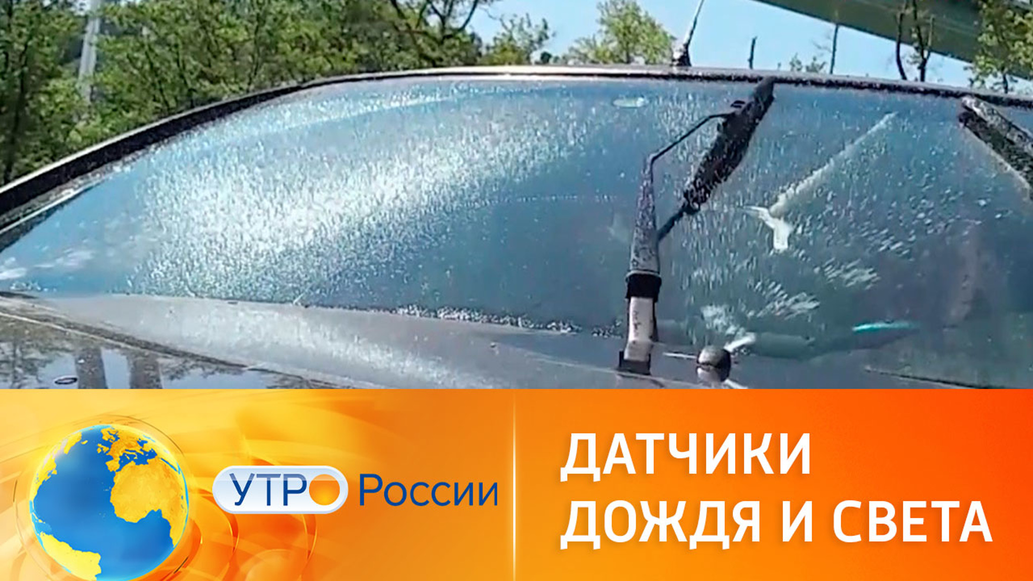 Датчики света и дождя на автомобильном стекле