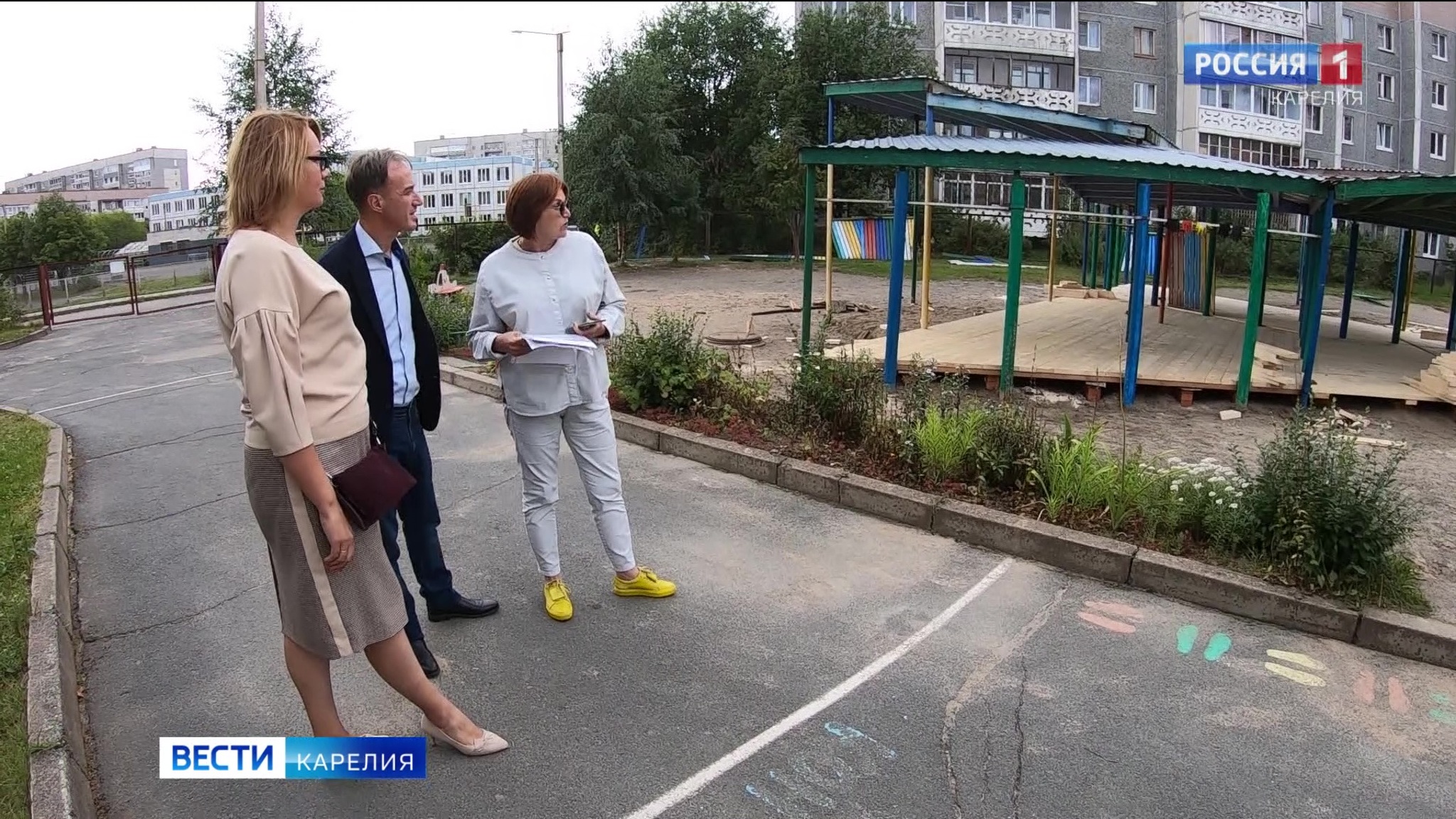 В трёх детских садах Петрозаводска завершаются работы по ремонту веранд