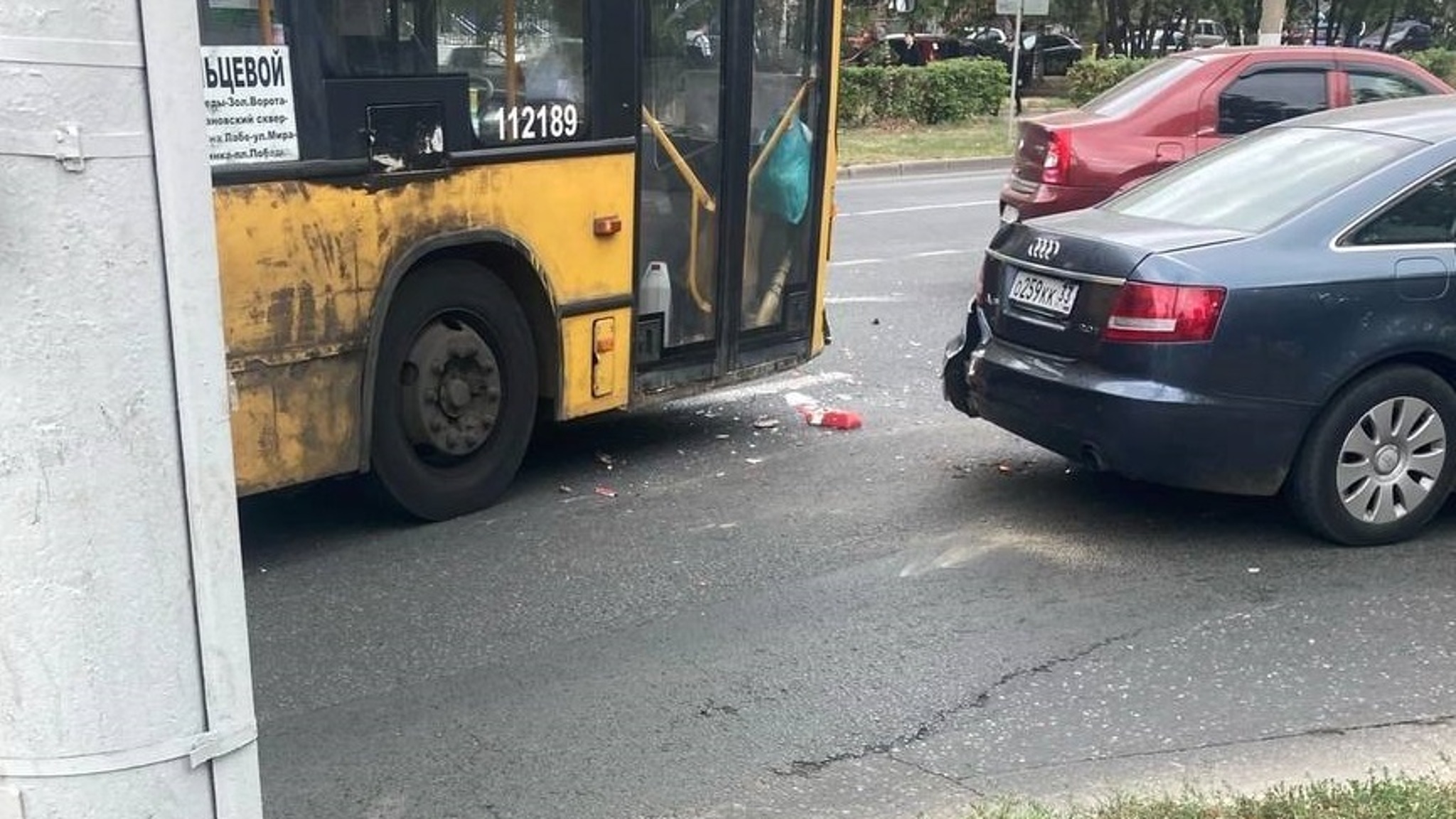 Во Владимире автобус попал в ДТП