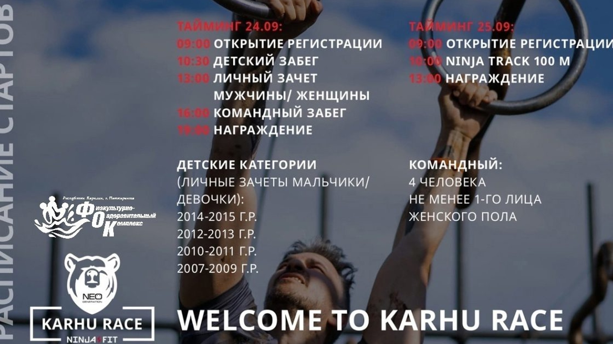 В Карелии пройдет гонка с препятствиями "Karhu Race"