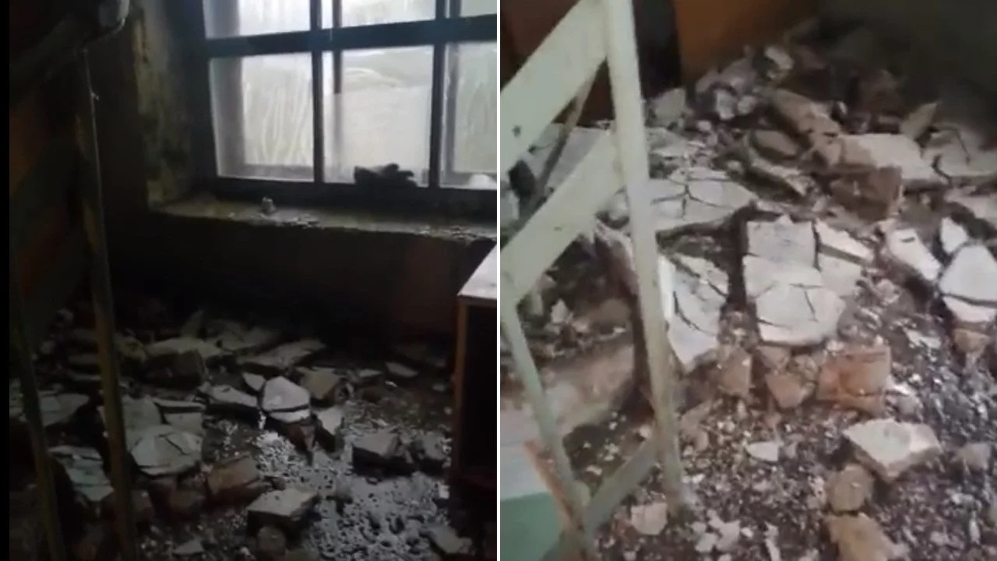 Потолок обрушился в подъезде жилого дома в Челябинской области