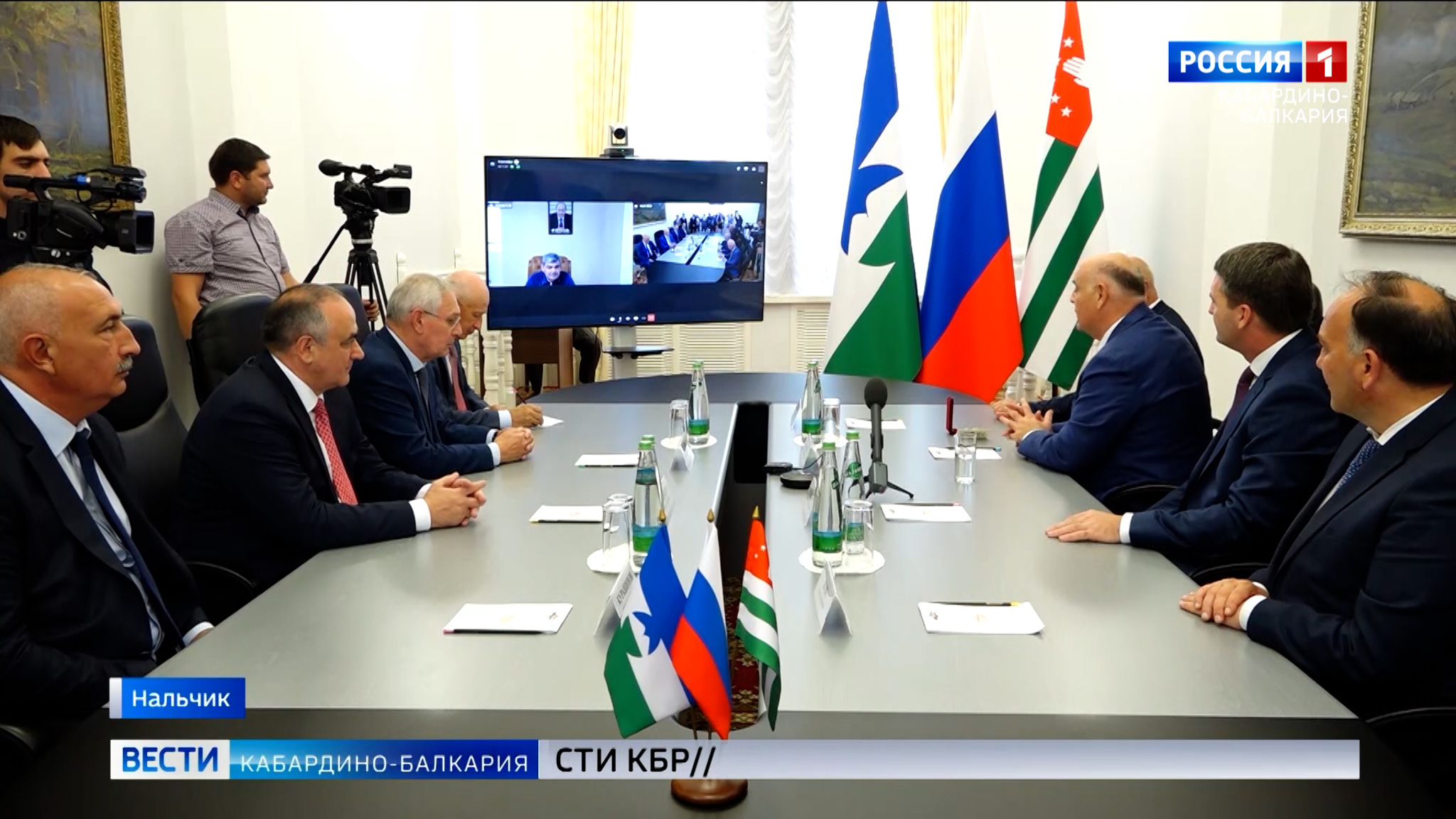 Состоялась дружественная встреча Главы КБР Казбека Кокова и Президента Республики Абхазия Аслана Бжании