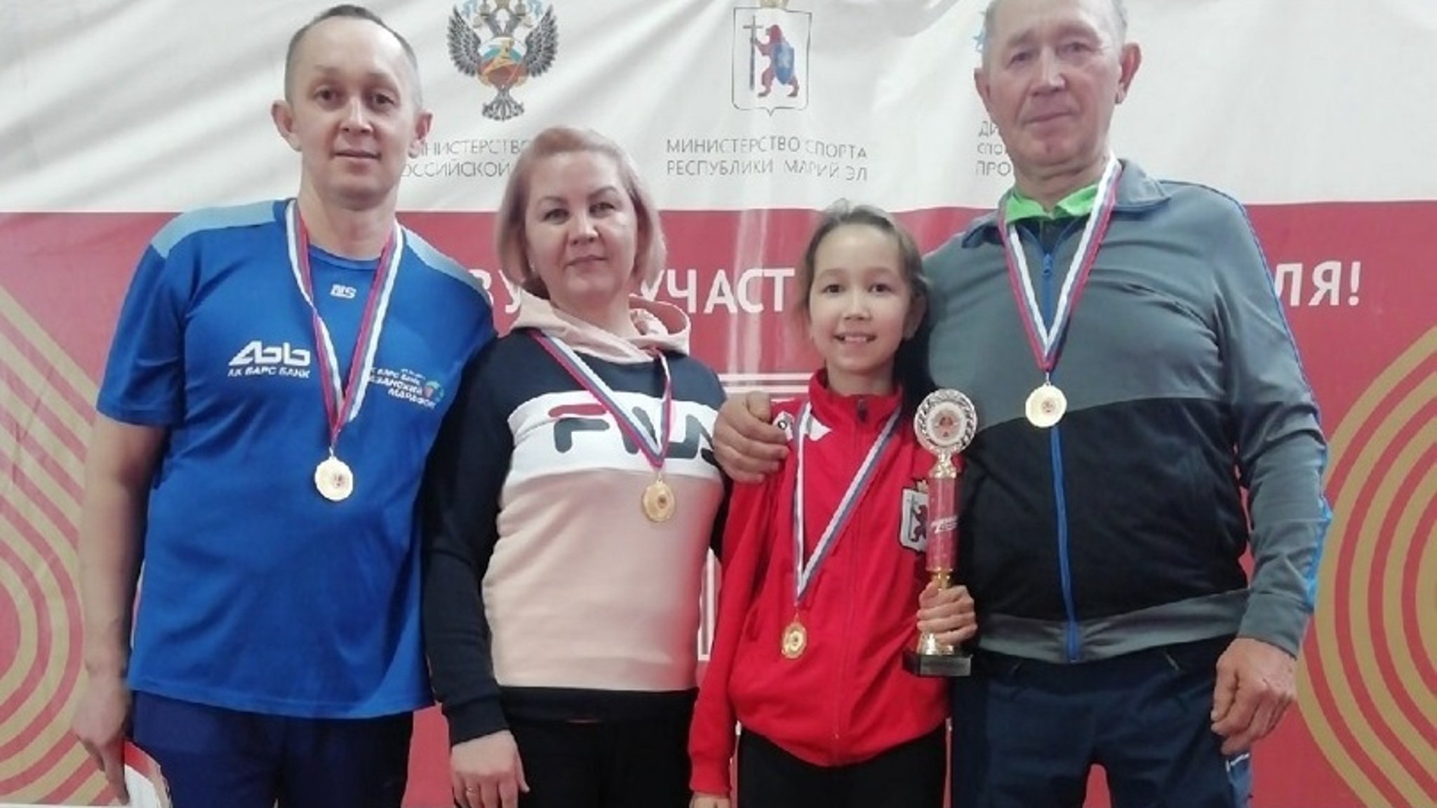 В финал Всероссийского фестиваля ГТО вышла семья Милютиных из Марий Эл