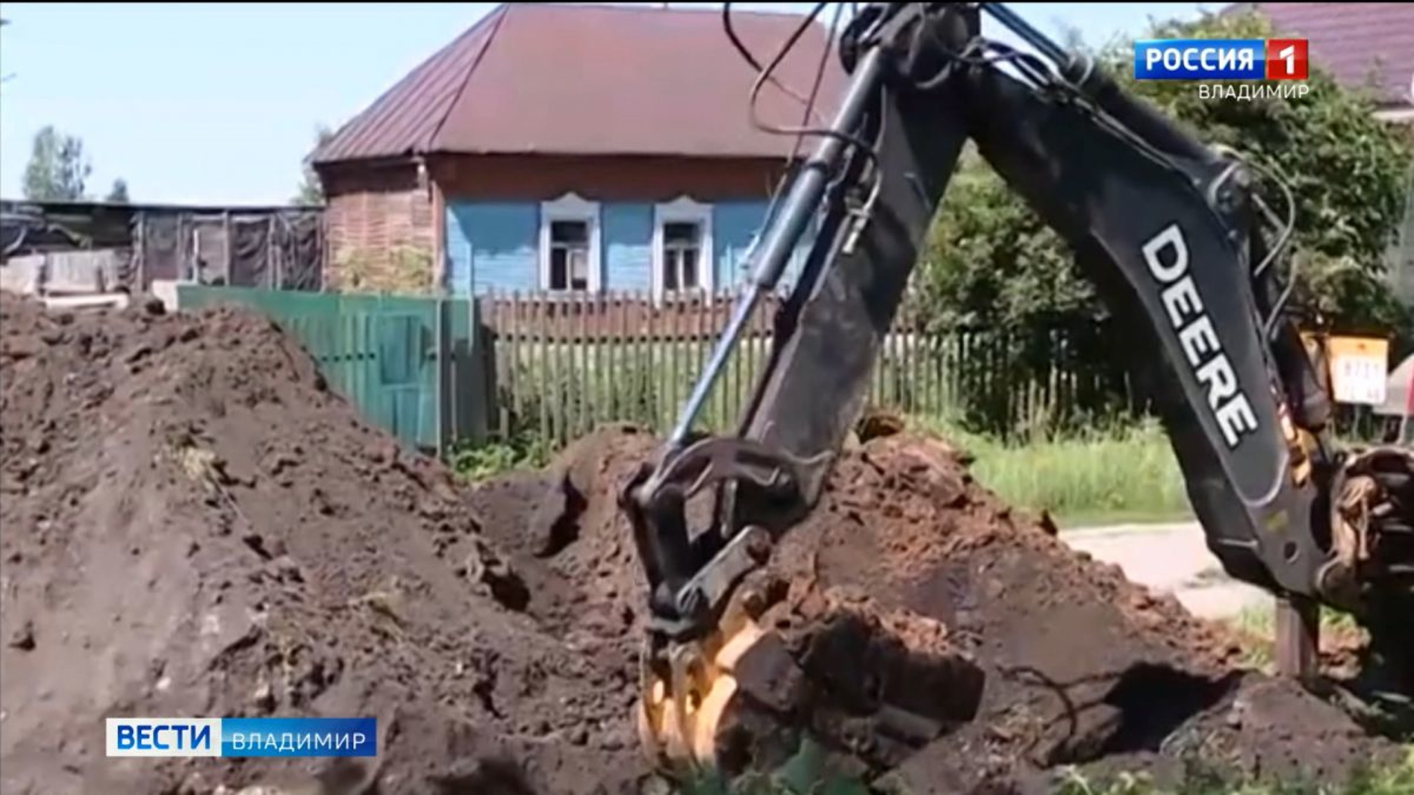 В Ковровском районе завершается строительство магистрального водопровода