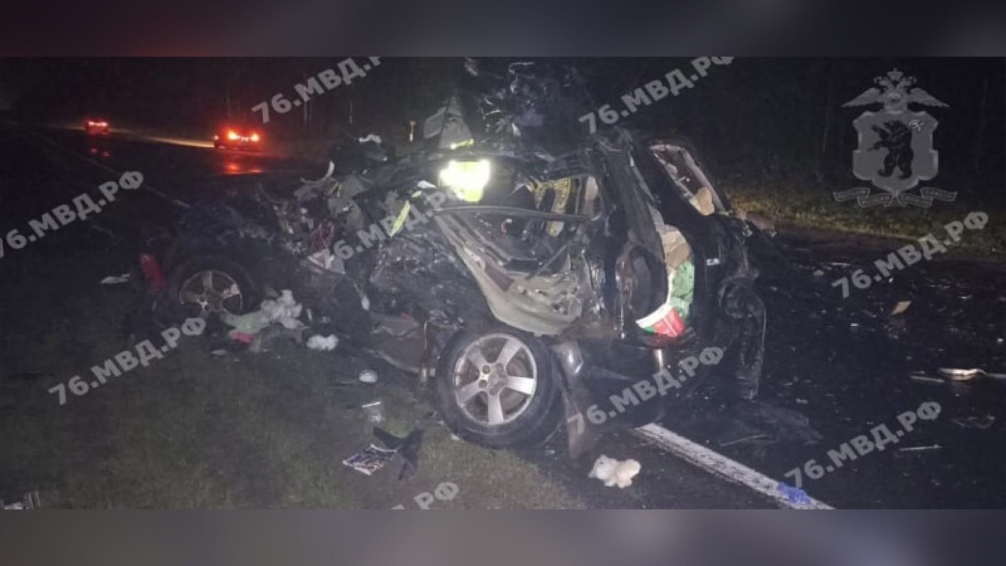 В Ярославской области в ДТП с фурой погибла семья из 4 человек