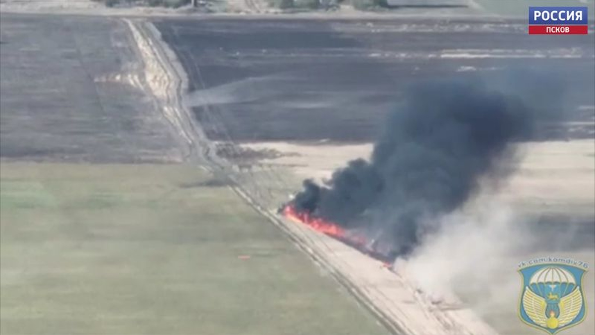 Псковские десантники уничтожили технику НАТО в Херсонской области