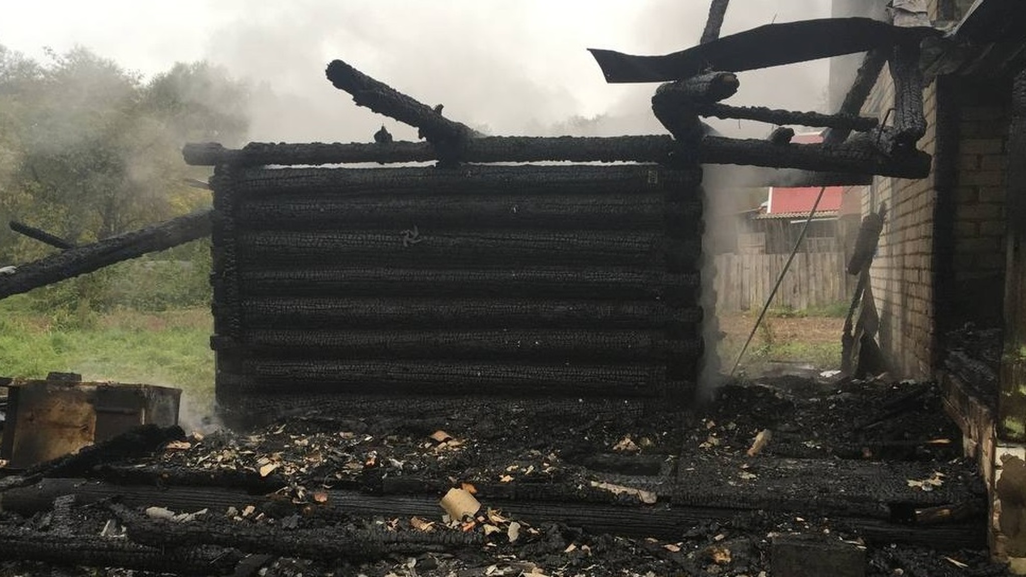 В Моркинском районе сгорела баня и поврежден дом