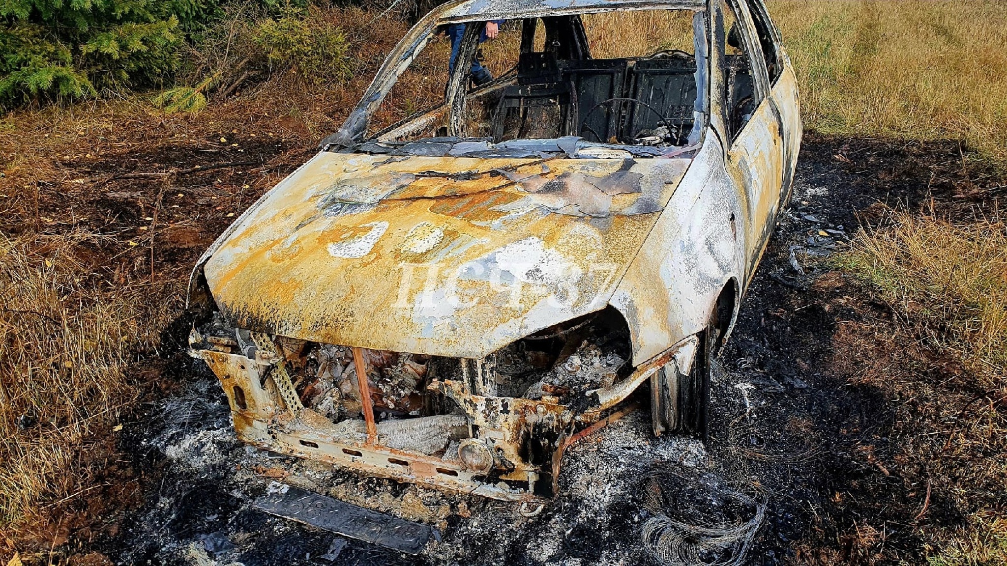 Тело человека в сгоревшем автомобиле обнаружили в Удмуртии