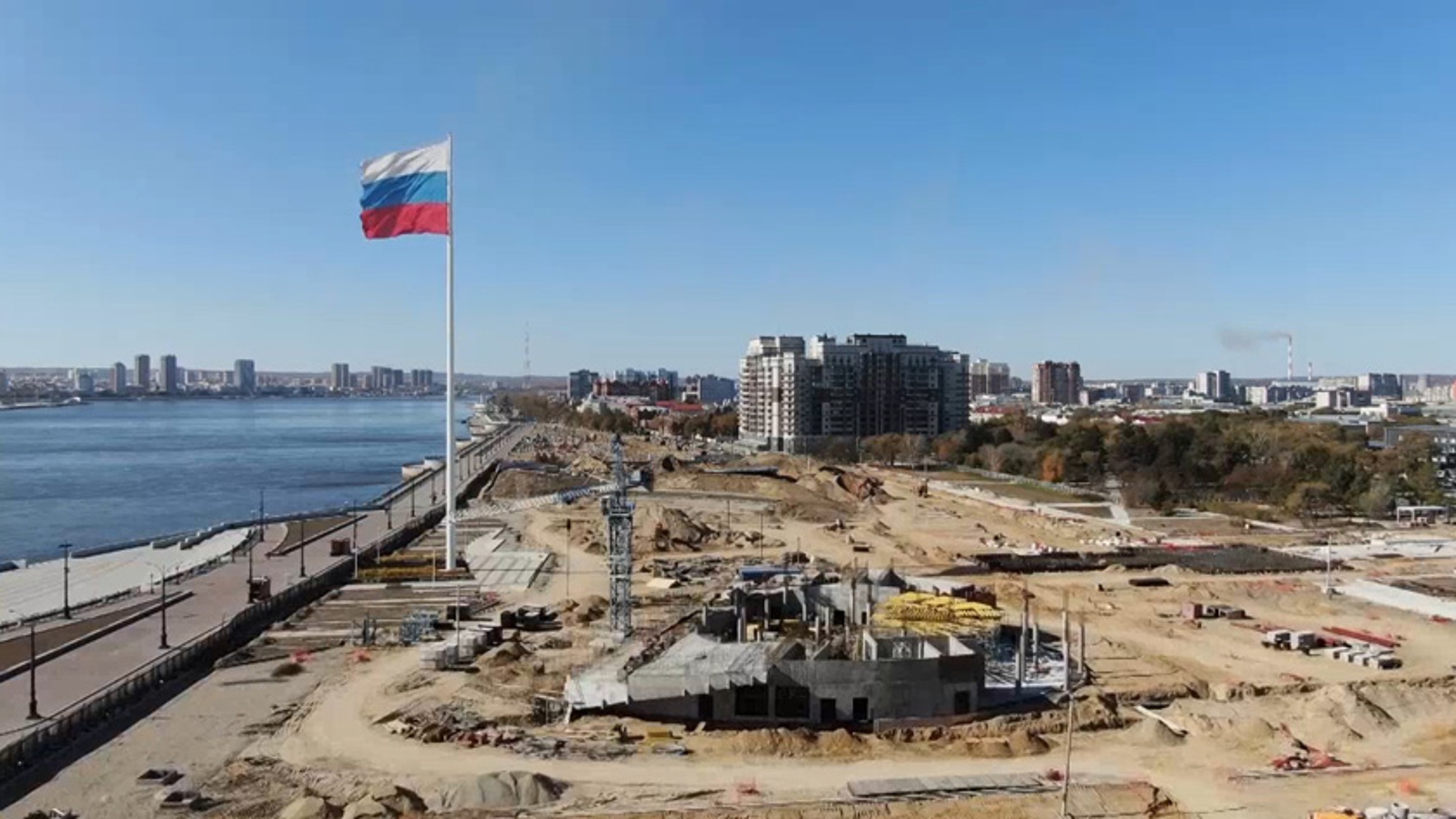 Аллею сухих фонтанов в Благовещенске сдадут летом следующего года