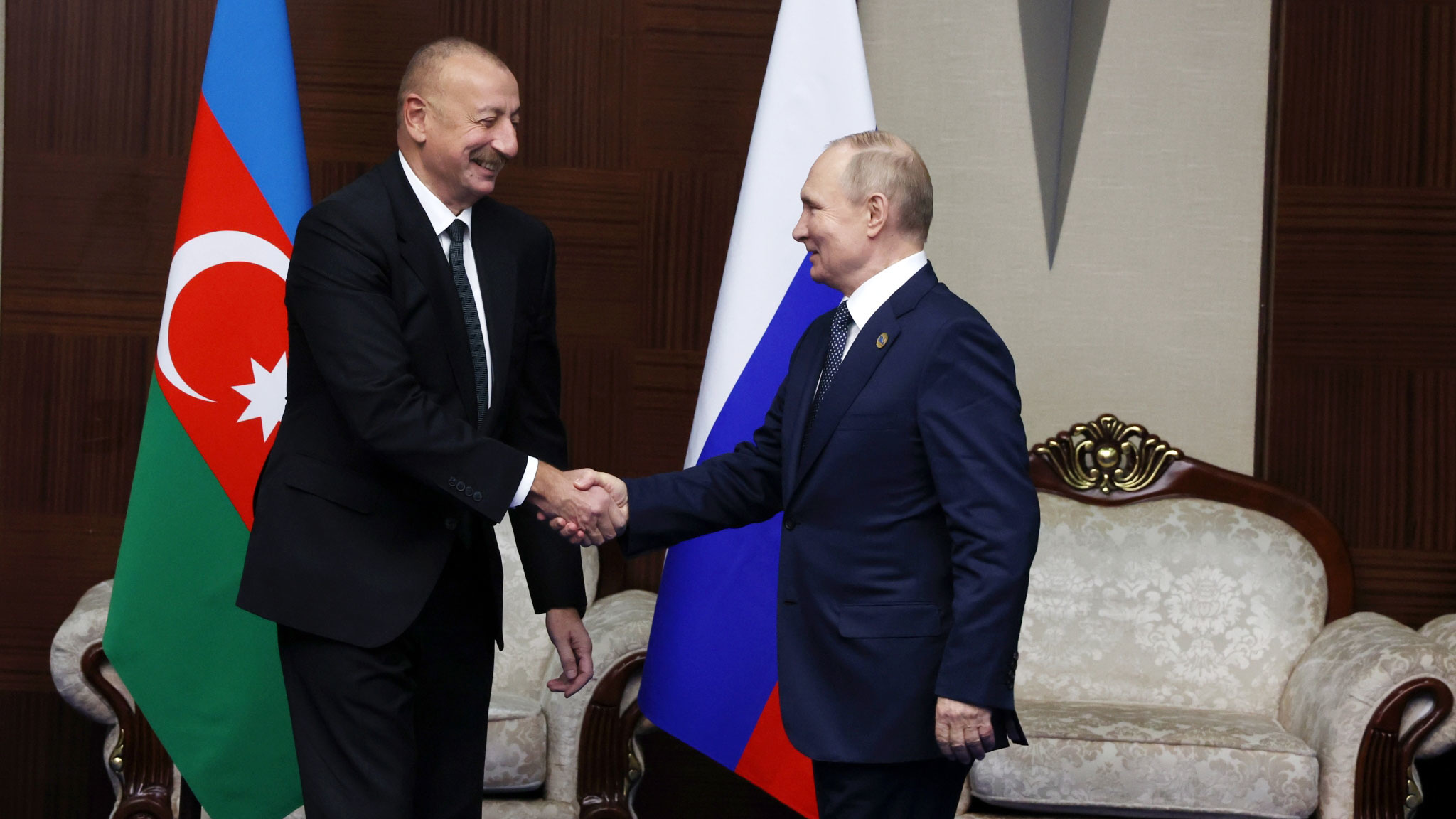 Встреча президентов России и Азербайджана