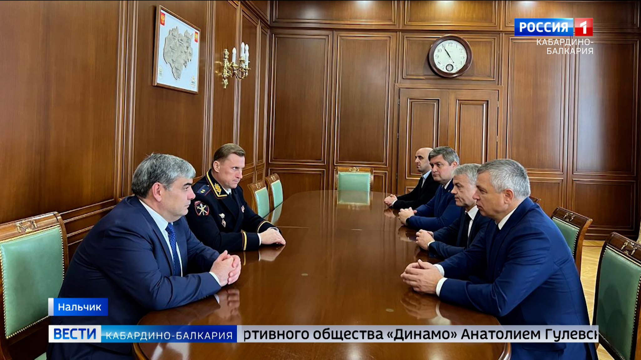 Глава КБР Казбек Коков провел рабочую встречу с представителями спортивного общества "Динамо"