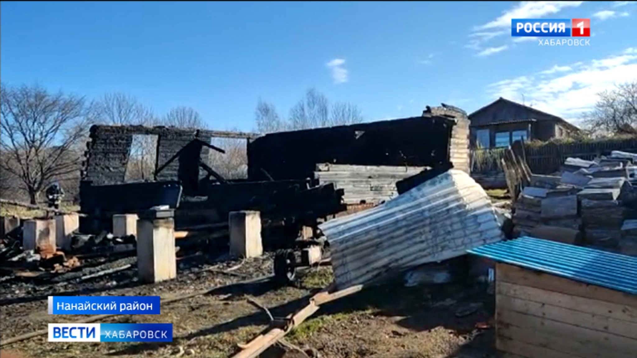 Четверо детей погибли в пожаре в Нанайском районе