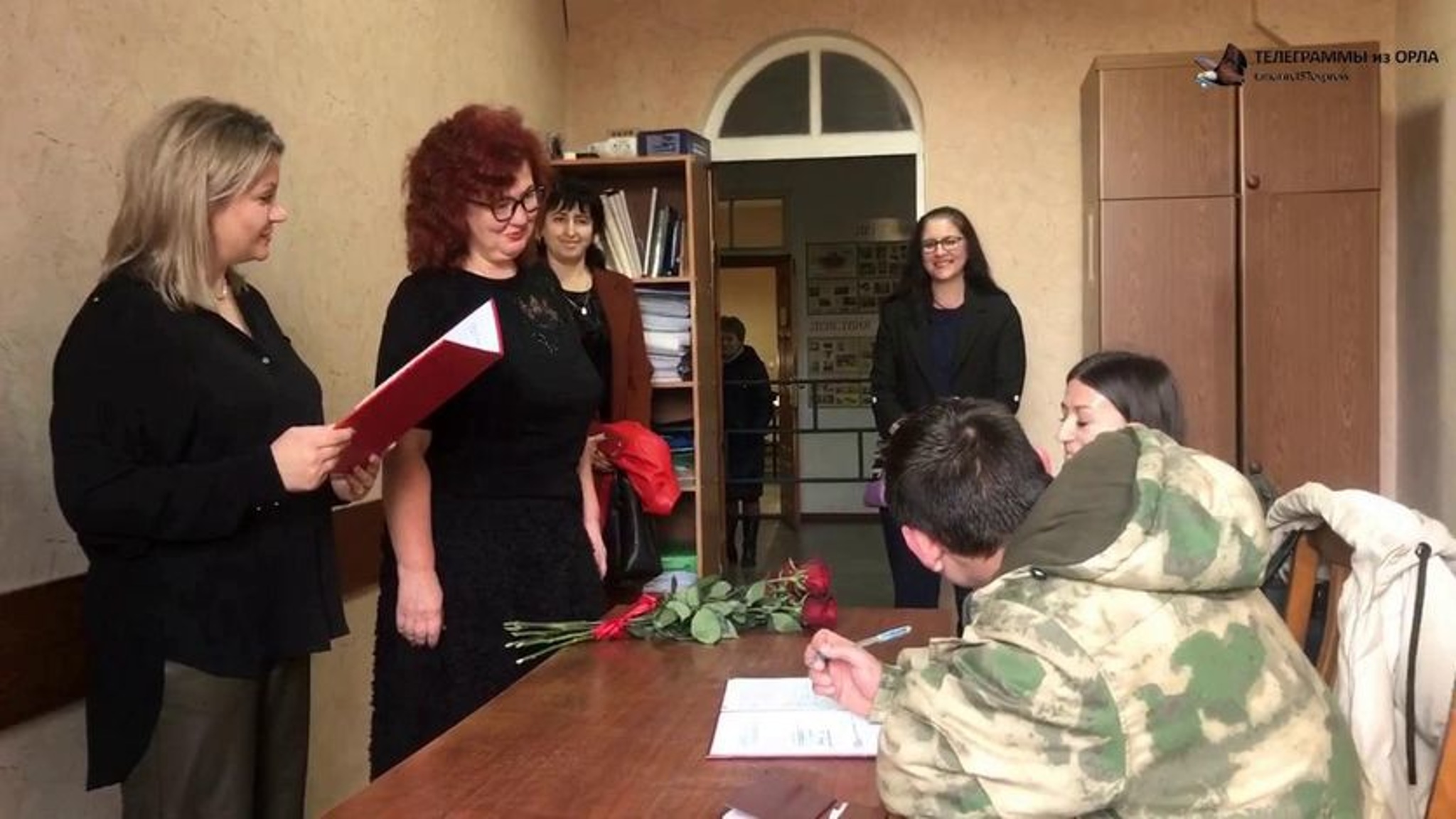 Орловский мобилизованный женился перед отправкой в учебную часть