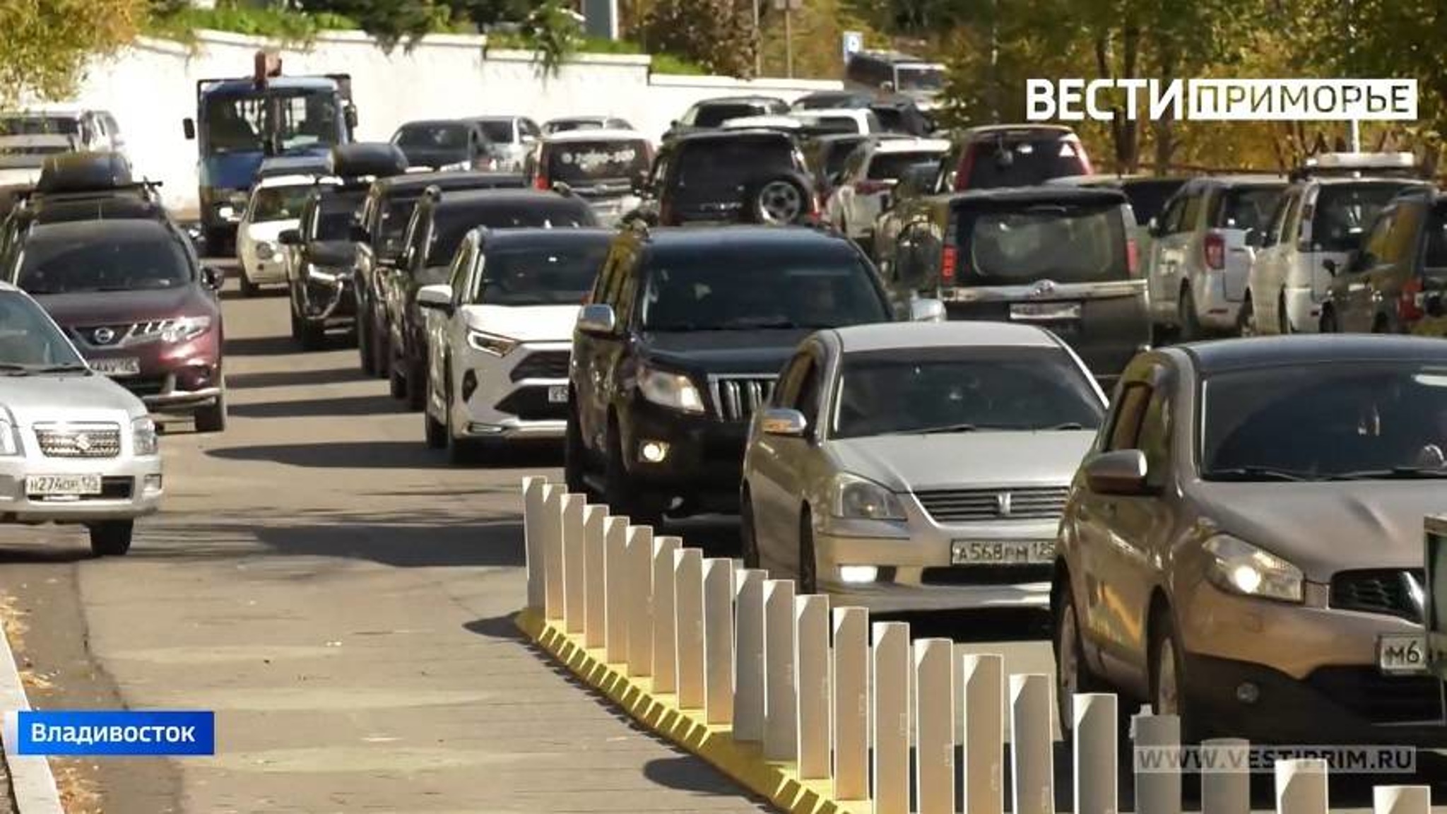 «Целуй и уезжай»: Безопасные зоны появились на дорогах Владивостока