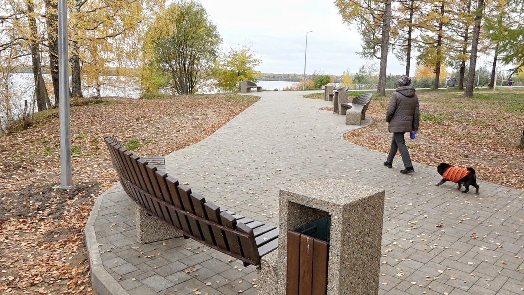 В Угличе благоустроили парк на набережной Волги