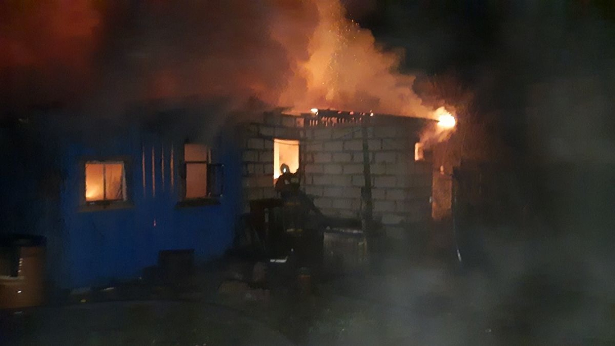 В поселке Передел Судогодского района сгорел жилой дом
