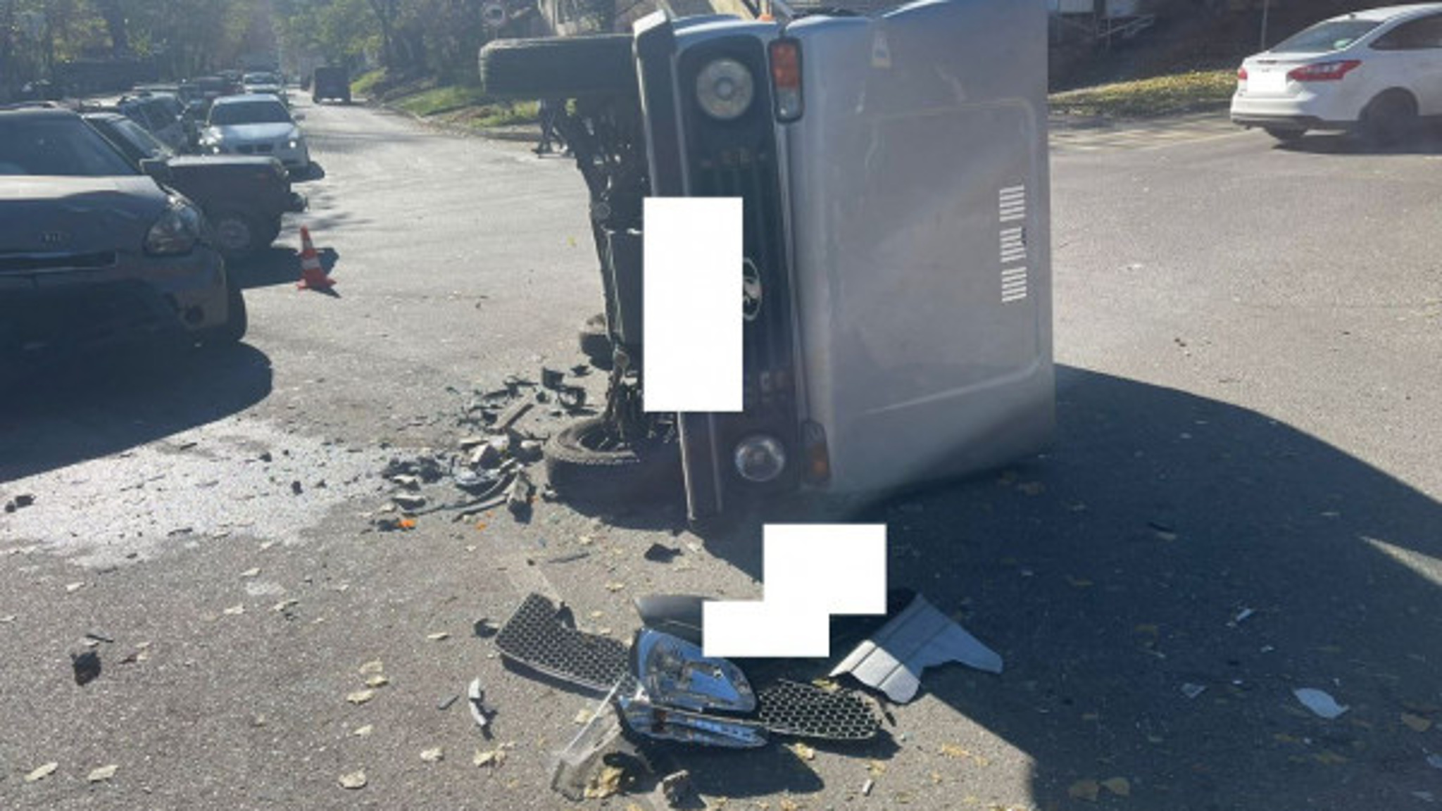 В Кисловодске в тройном ДТП пострадали 2 человека