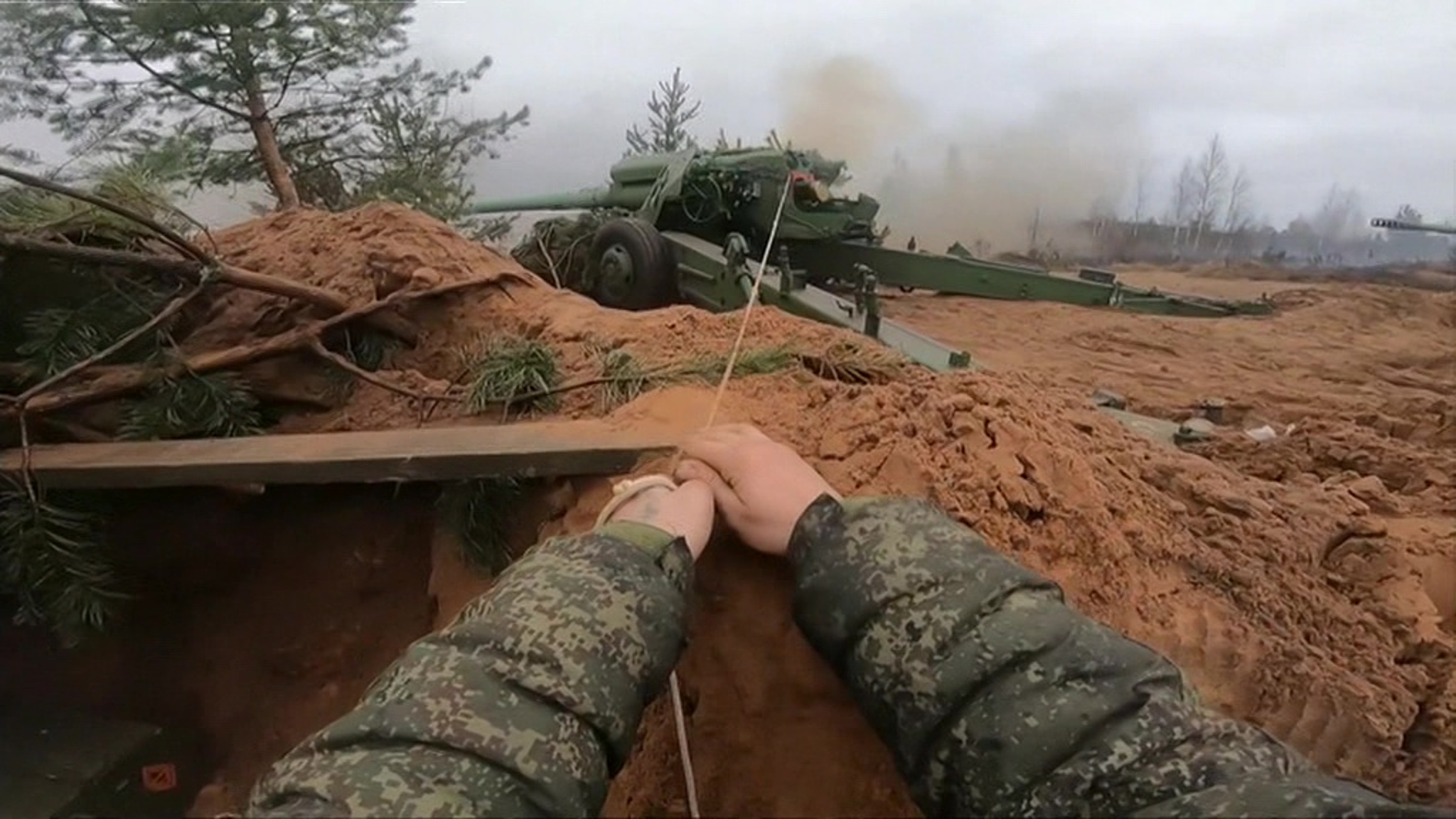 Мобилизованные проходят боевое слаживание