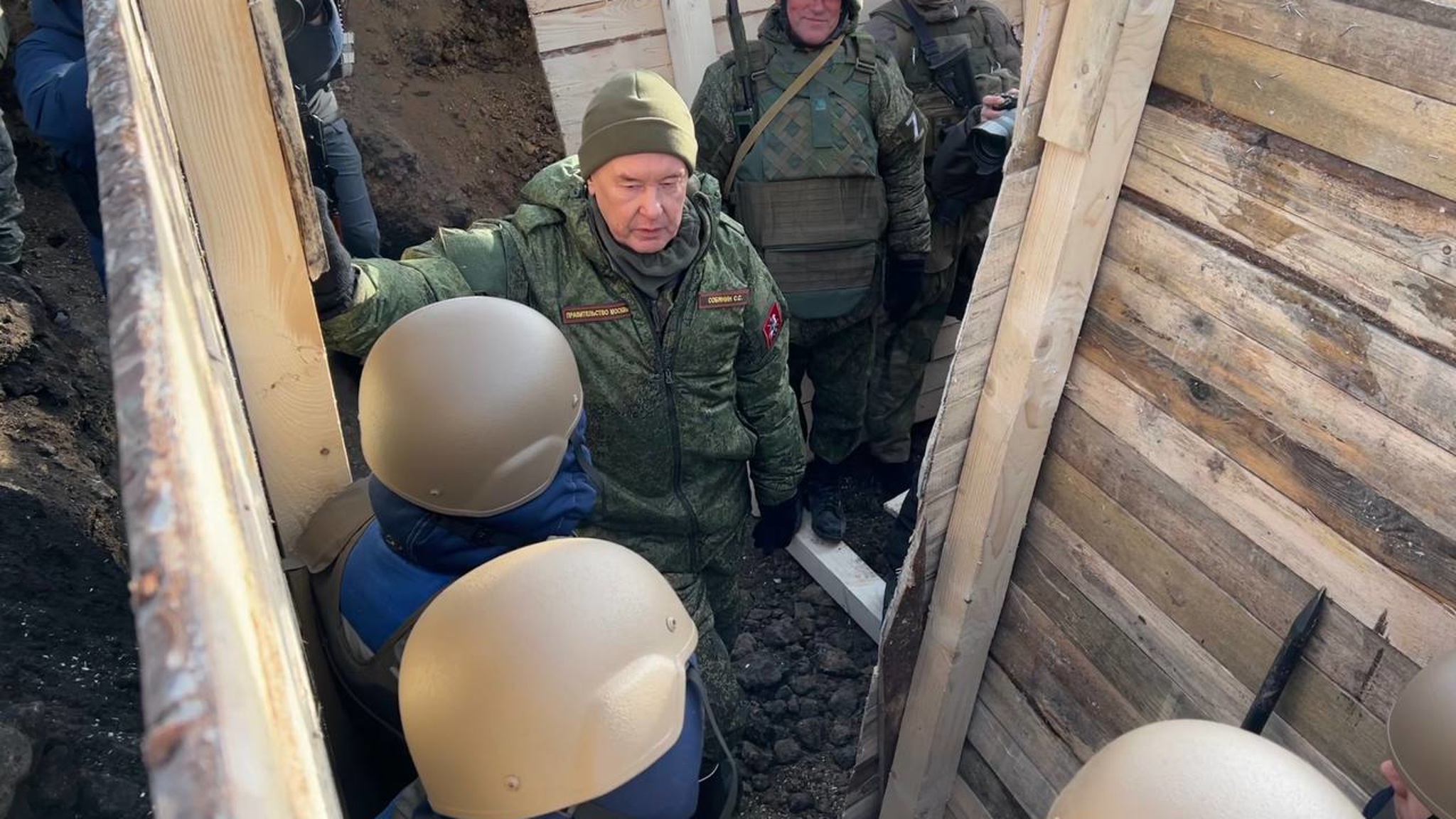 Мэр Москвы посетил зону СВО