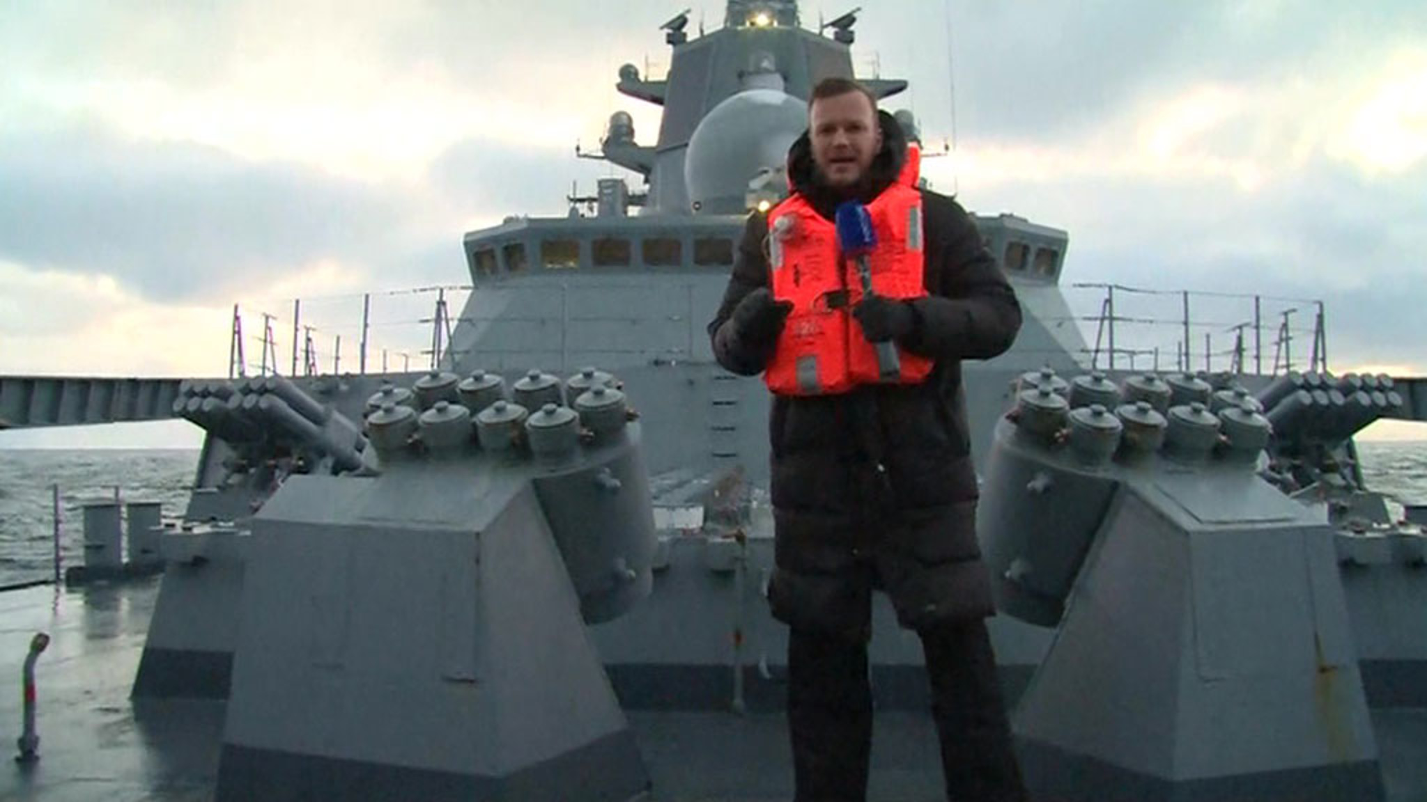 Российский фрегат выходит в боевой поход с "Цирконами"