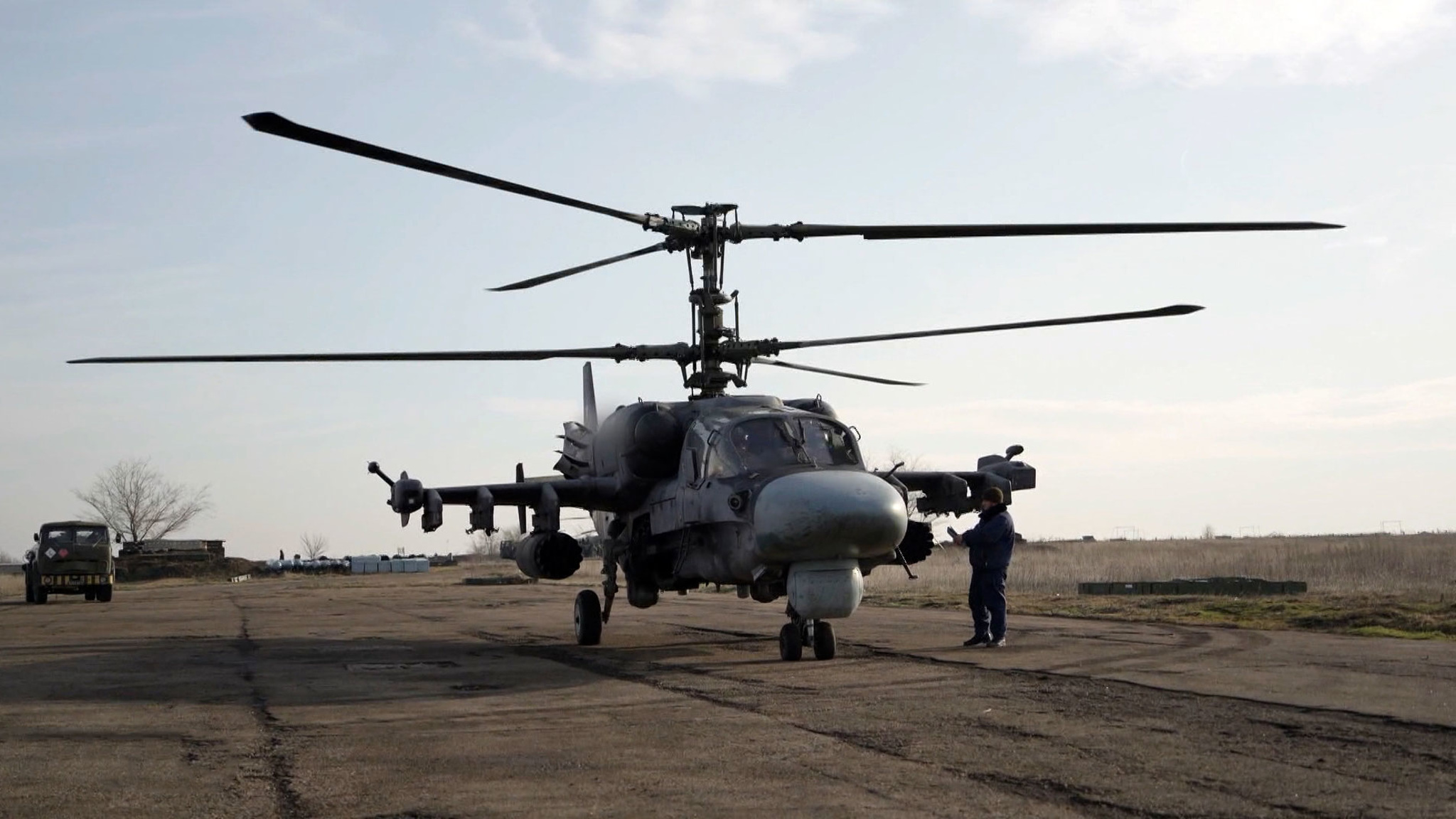 Ка-52 успешно уничтожают опорные пункты ВСУ