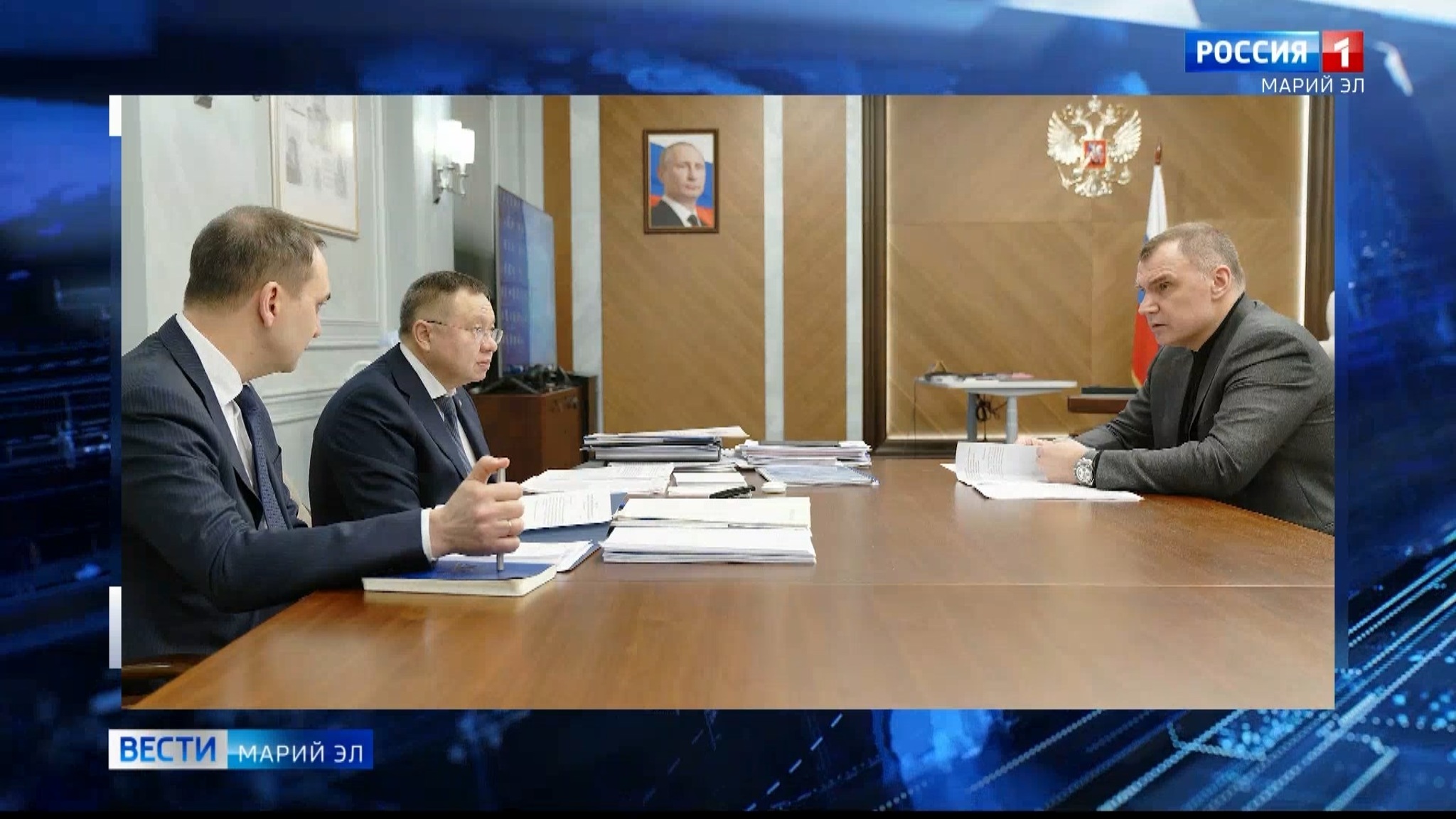Глава Марий Эл Юрий Зайцев встретился с главой Минстроя РФ Иреком Файзуллиным