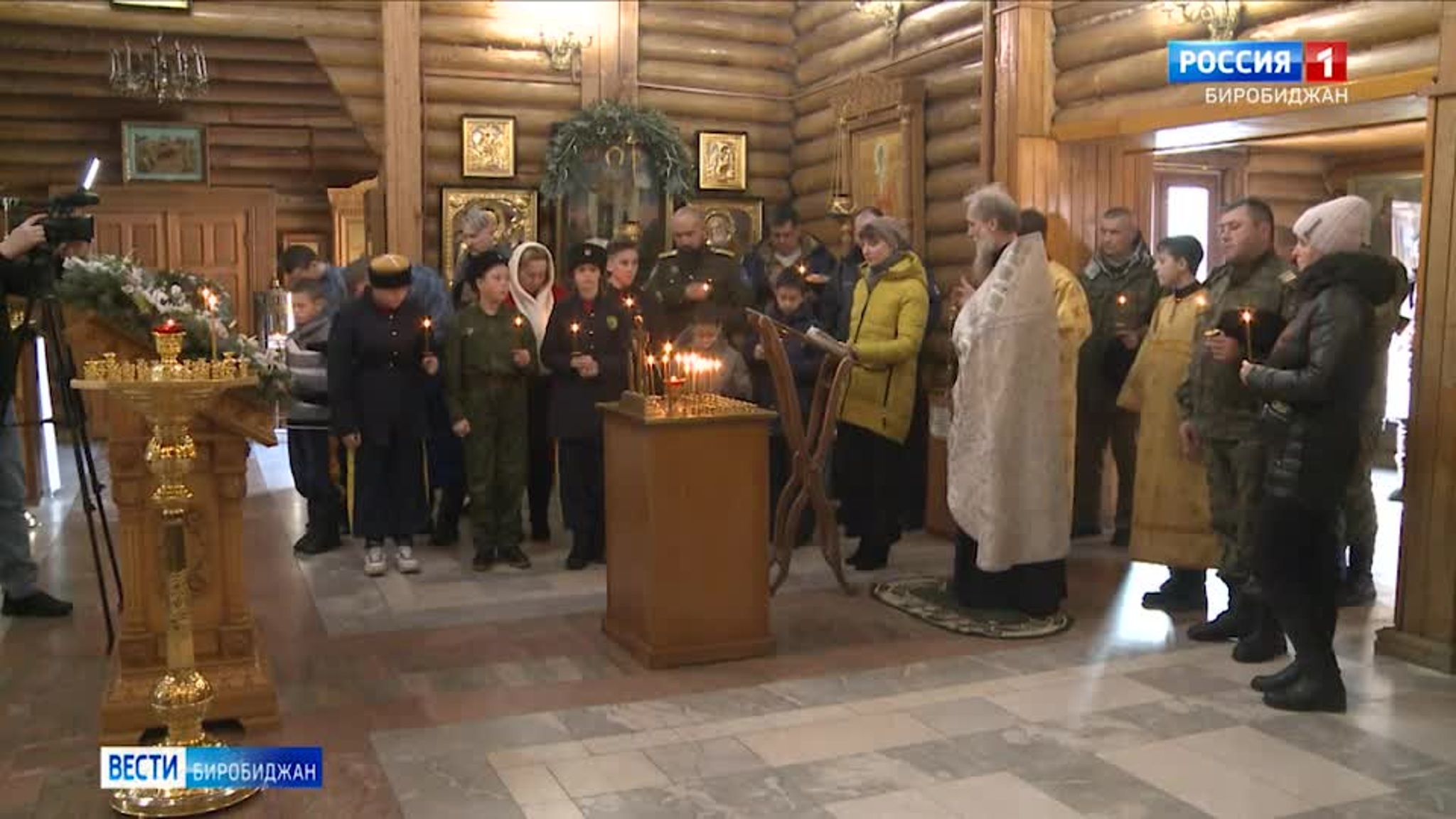 Панихиду по погибшим в годы гражданской войны провели в казачьем храме Святителя Николая