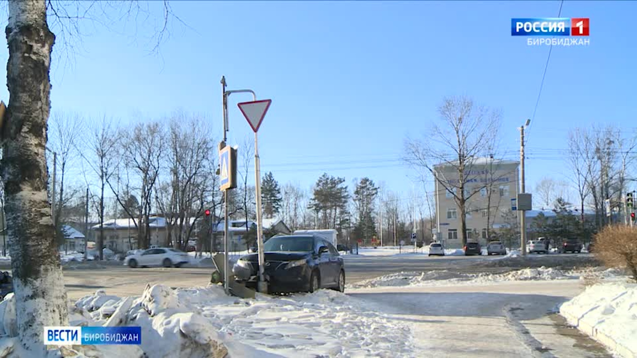 Дорожная авария произошла сегодня утром в районе детской больницы