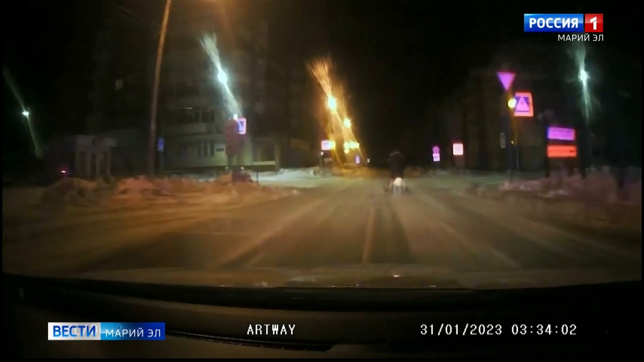 В Йошкар-Оле задержали нетрезвого лихача на снегоходе