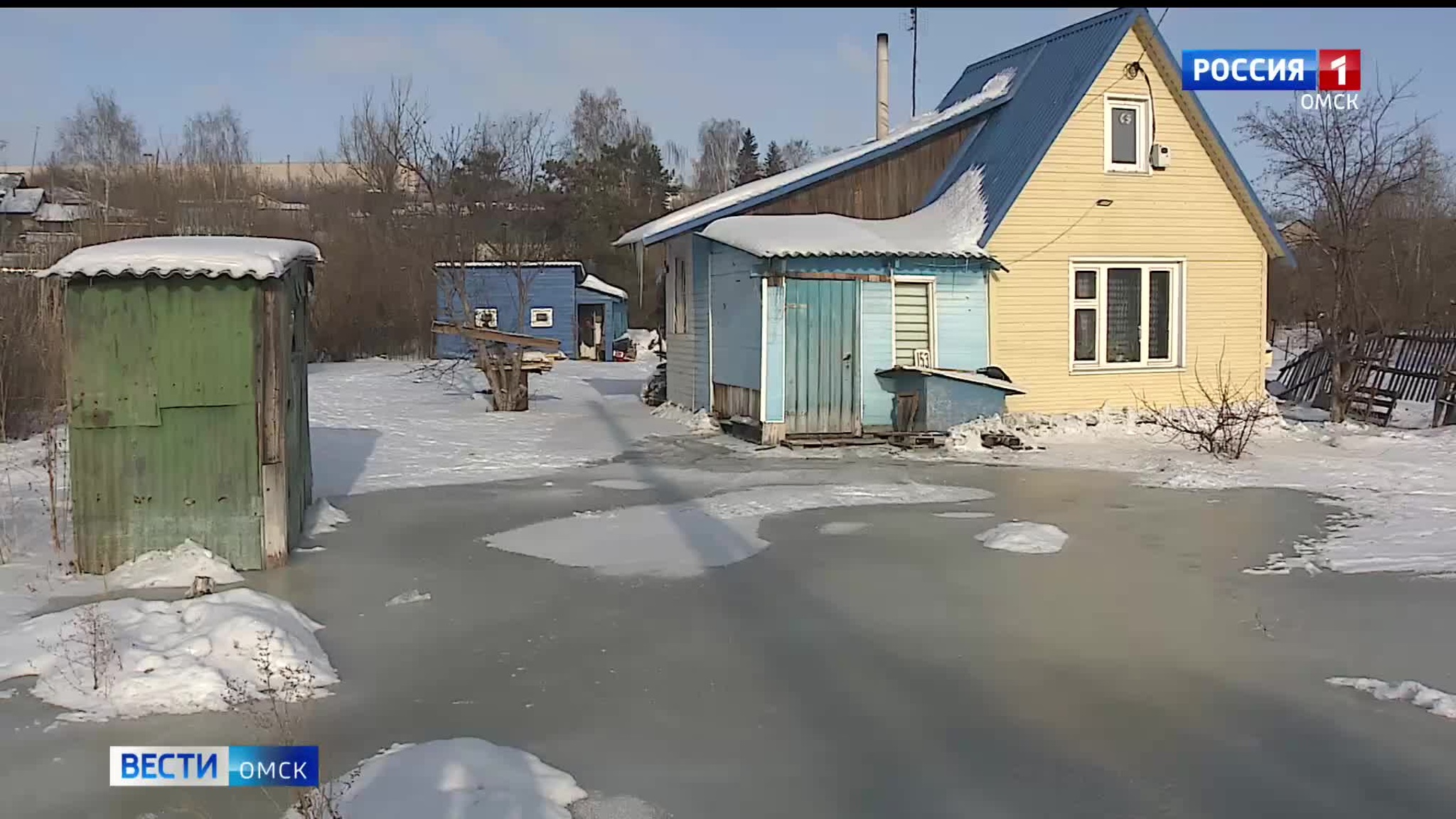 Несколько десятков дачных участков в Омске уходят под воду