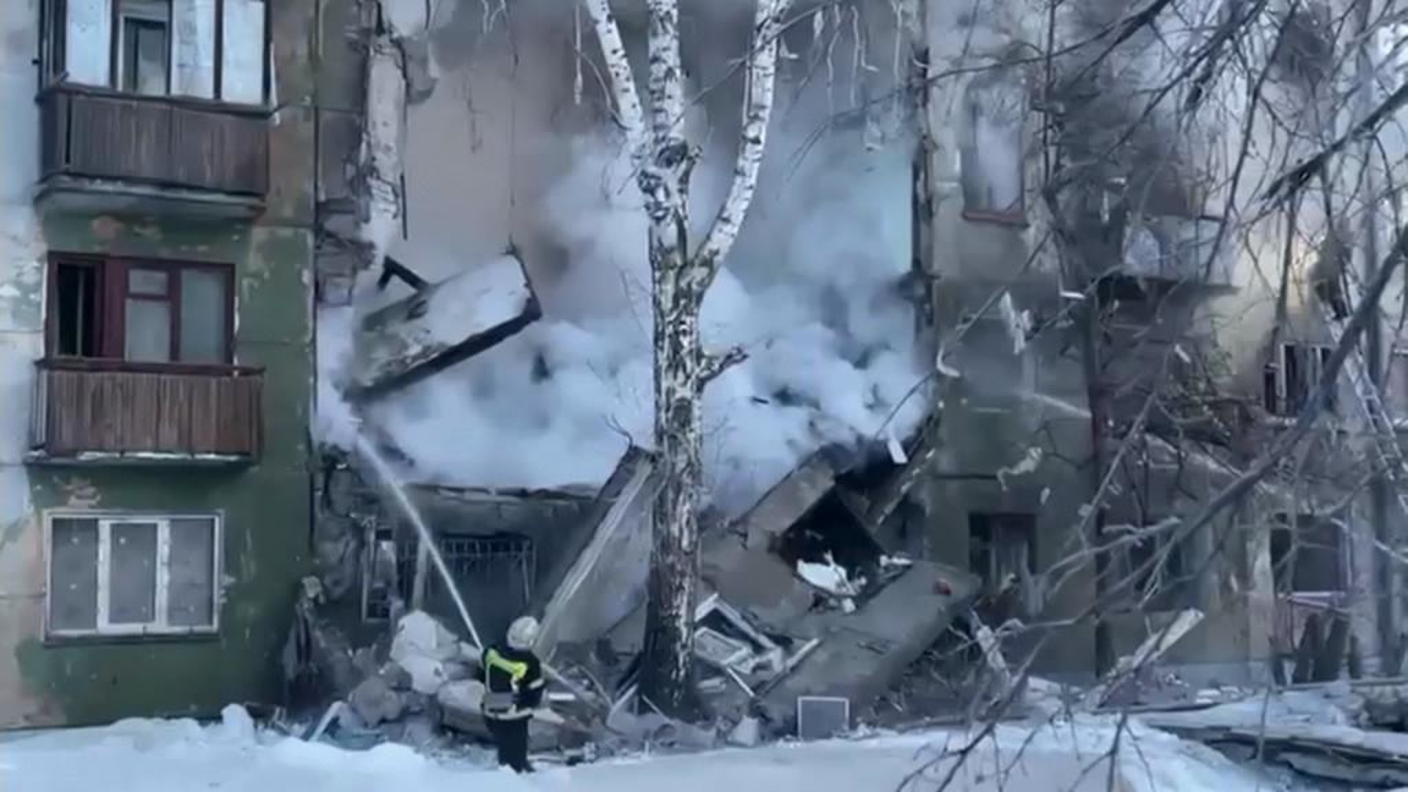 В Новосибирске в жилом доме произошел взрыв газа