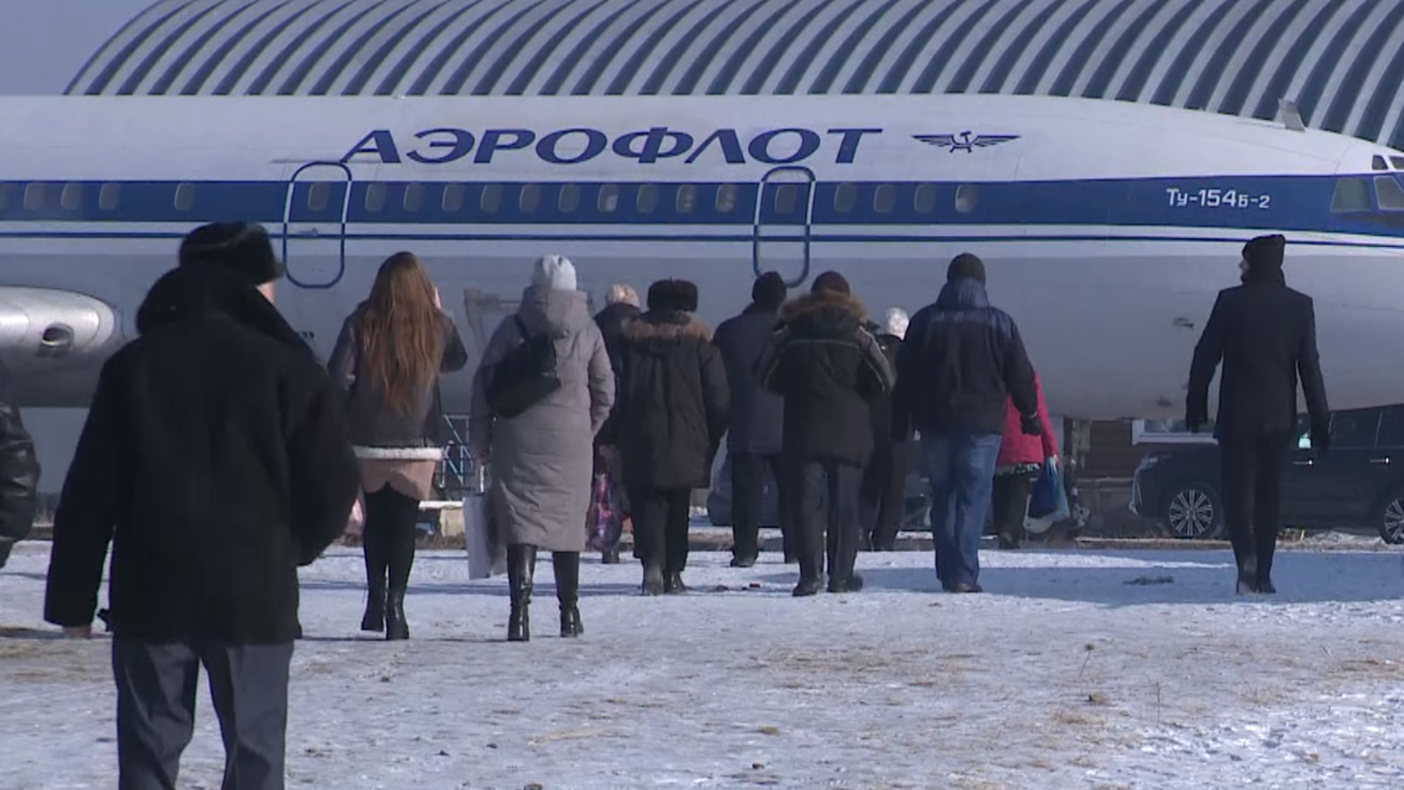 Забайкальские ветераны гражданской авиации побывали на борту Ту-154