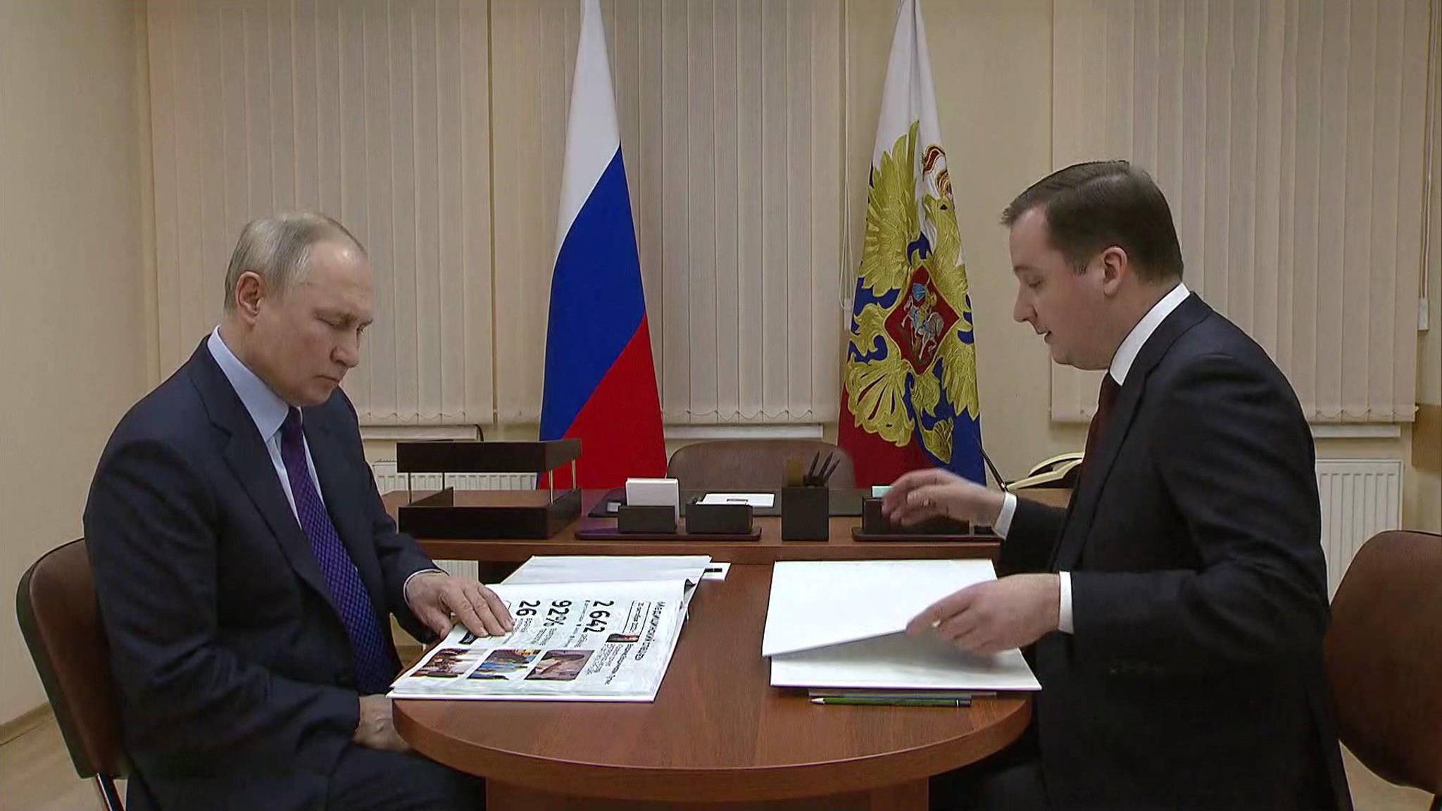 Владимир Путин встретился с губернатором Архангельской области