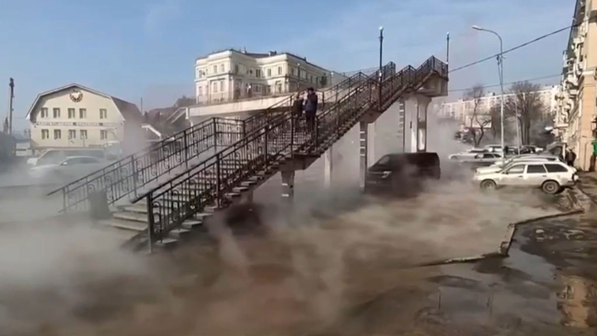 Авария на теплотрассе во Владивостоке