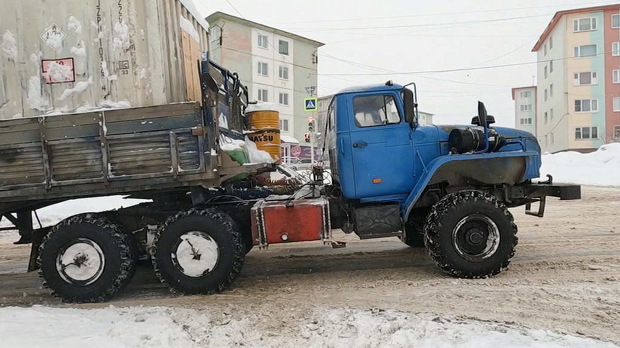 Магаданская область утопает в снегу
