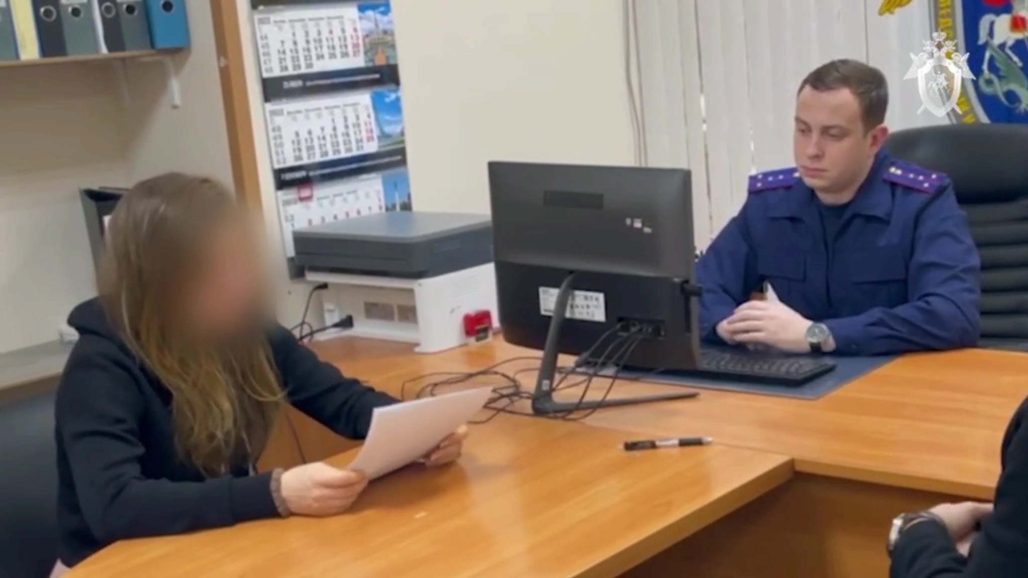 Допрос матери скончавшегося от истощения младенца сняли на видео