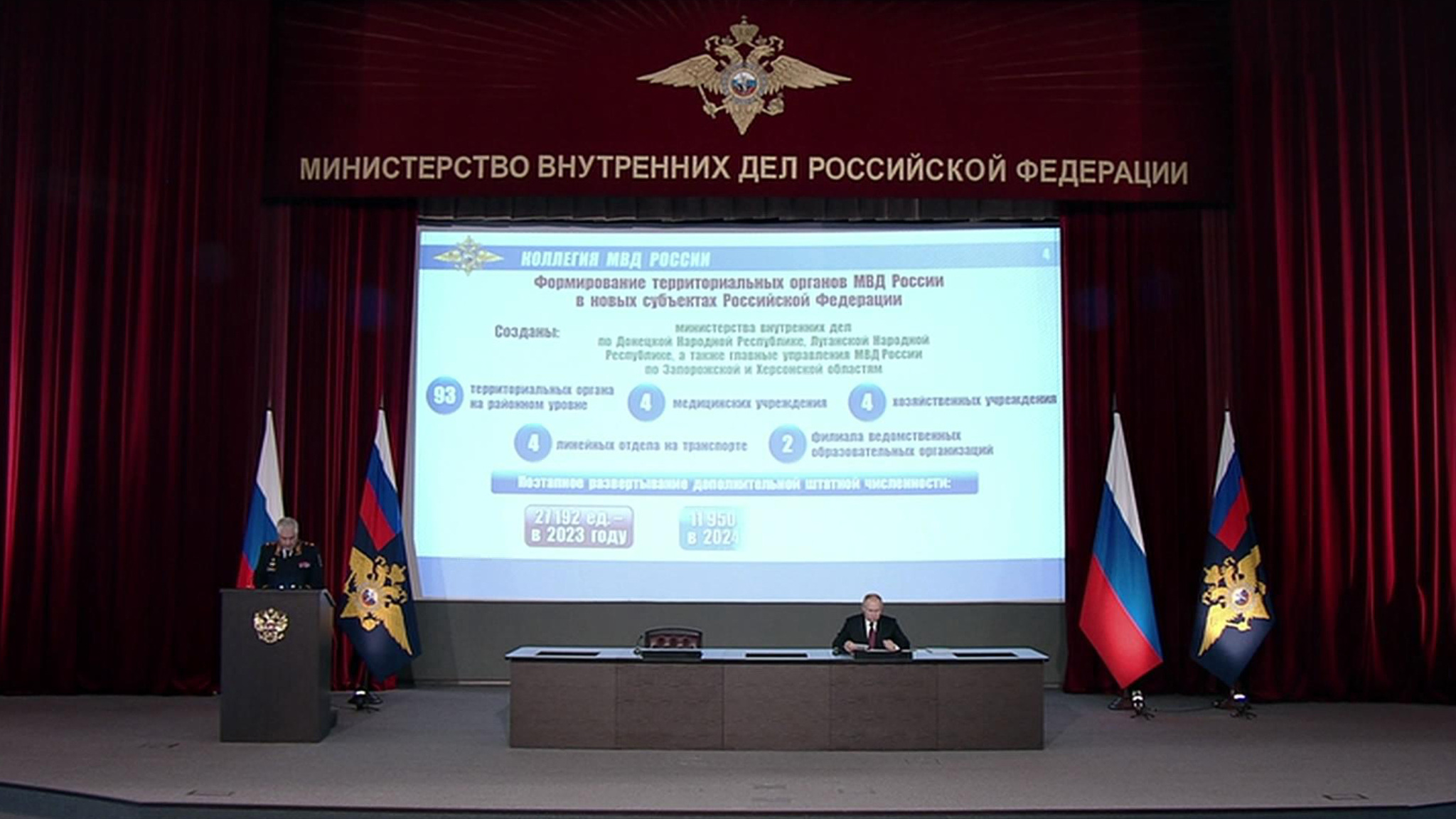 Колокольцев доложил об особенностях работы МВД в прошлом году
